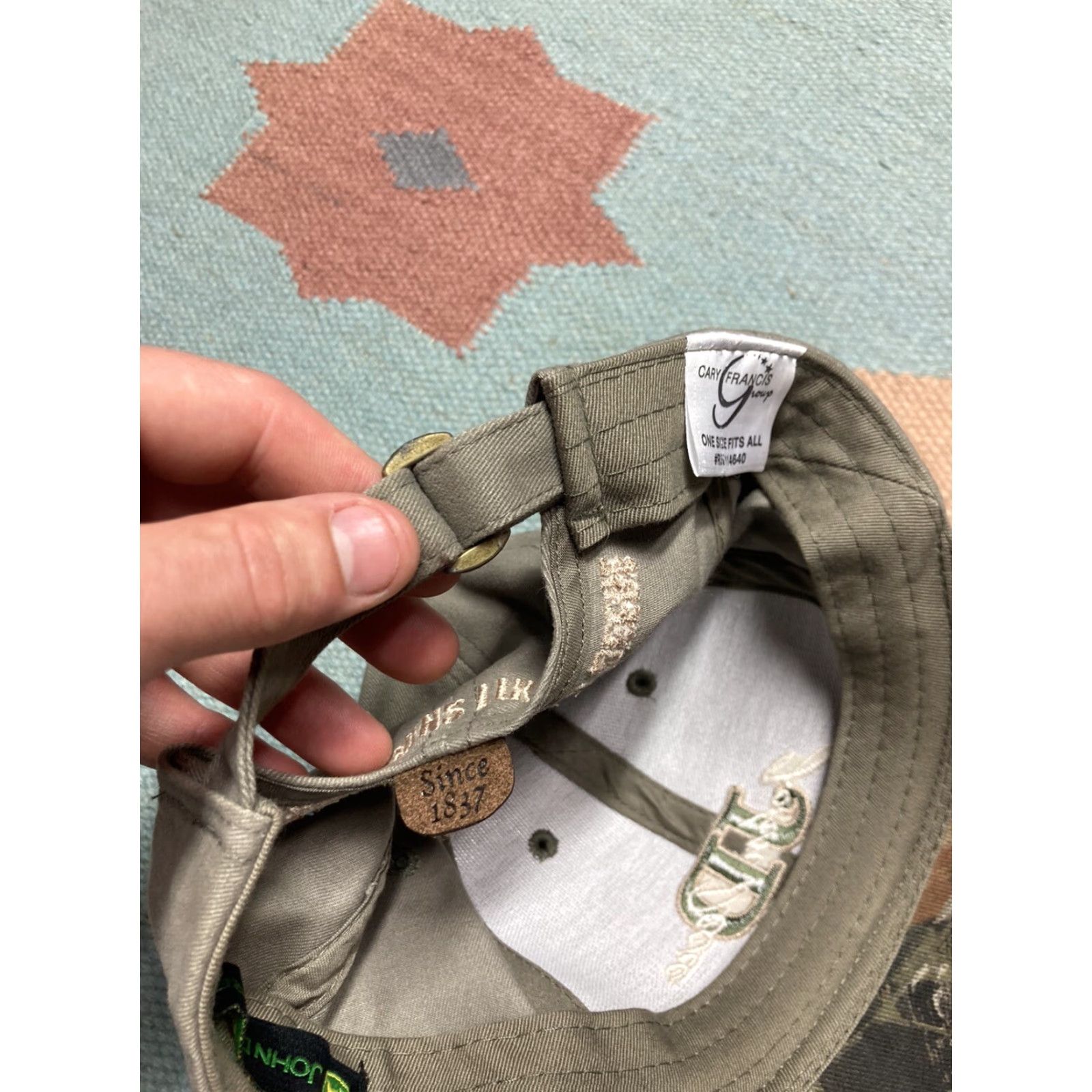 John Deere John Deere hat camo bill Realtree strapback farm cap hunting embroidered Mens Adjustable Multicolor Bill Hunting Realtree strapback cap John Deere hat Size ONE SIZE - 8 Thumbnail