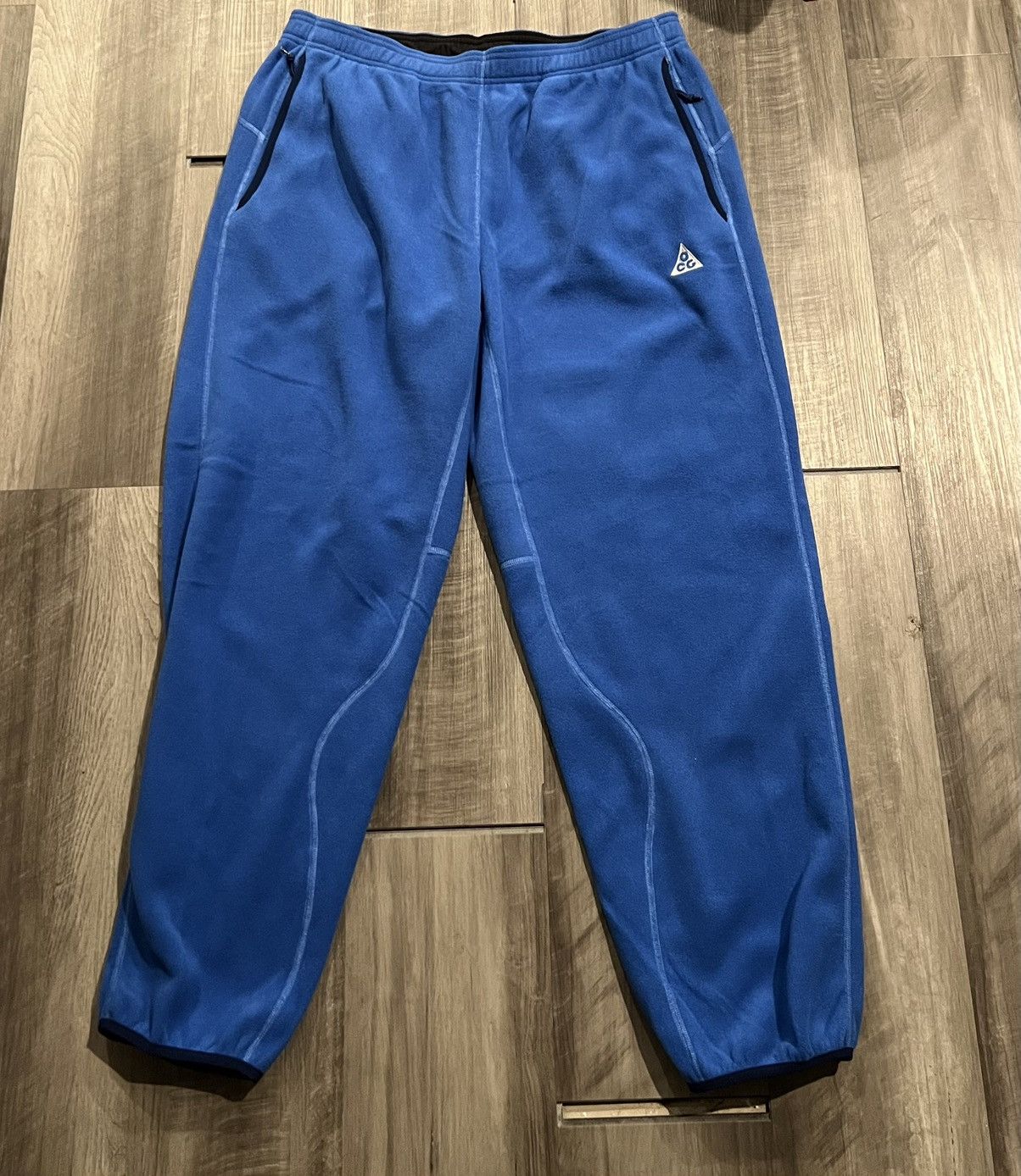 Nike ACG Size M Nike Womens ACG Blue Wolf Tree Polartec Fleece Pants Size US 32 / EU 48 - 1 Thumbnail