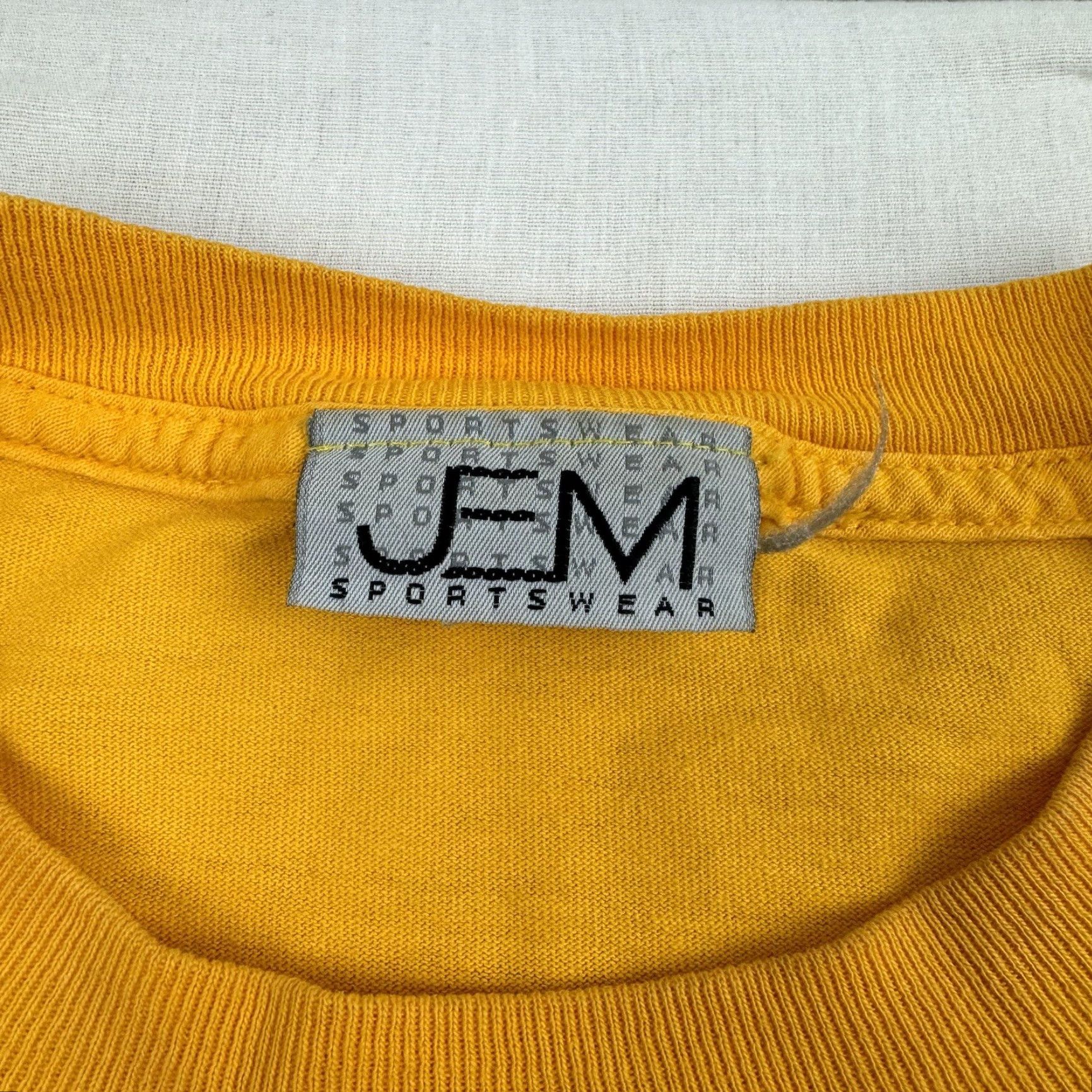 Salem Sportswear VINTAGE Jem Sportswear Long Sleeve Shirt Adult XL Yellow Grunge Y2K Mens Size US XL / EU 56 / 4 - 5 Thumbnail