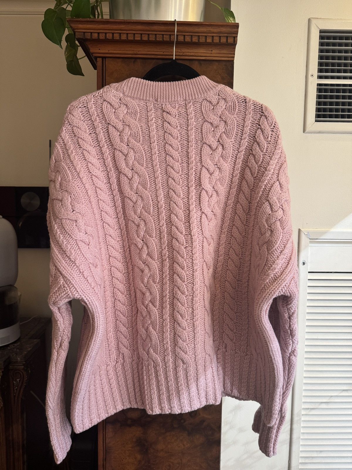 AMI AMI Paris Pink Cable Knit Sweater Size Medium Size US M / EU 48-50 / 2 - 3 Thumbnail