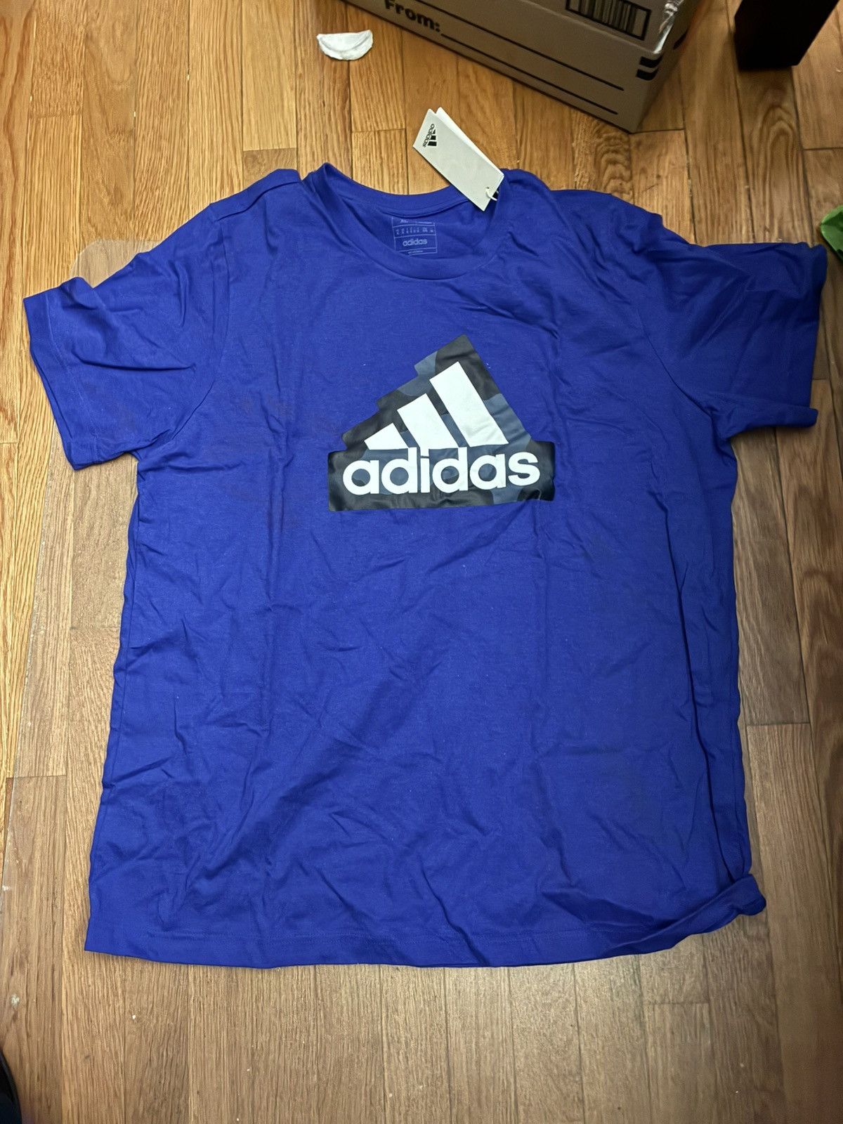 Adidas Adidas blue tee Size XL #camo #tee Size US XL / EU 56 / 4 - 1 Thumbnail