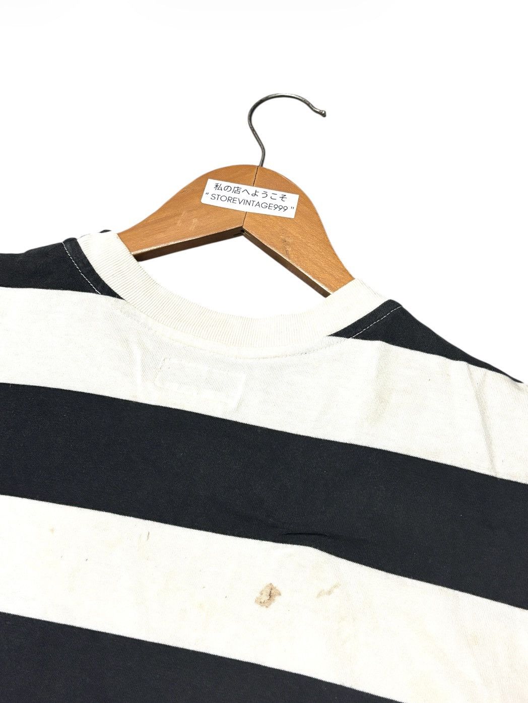 agnes b. VINTAGE AGNES B. STRIPED TSHIRT TEE💥 Size US L / EU 52-54 / 3 - 9 Thumbnail