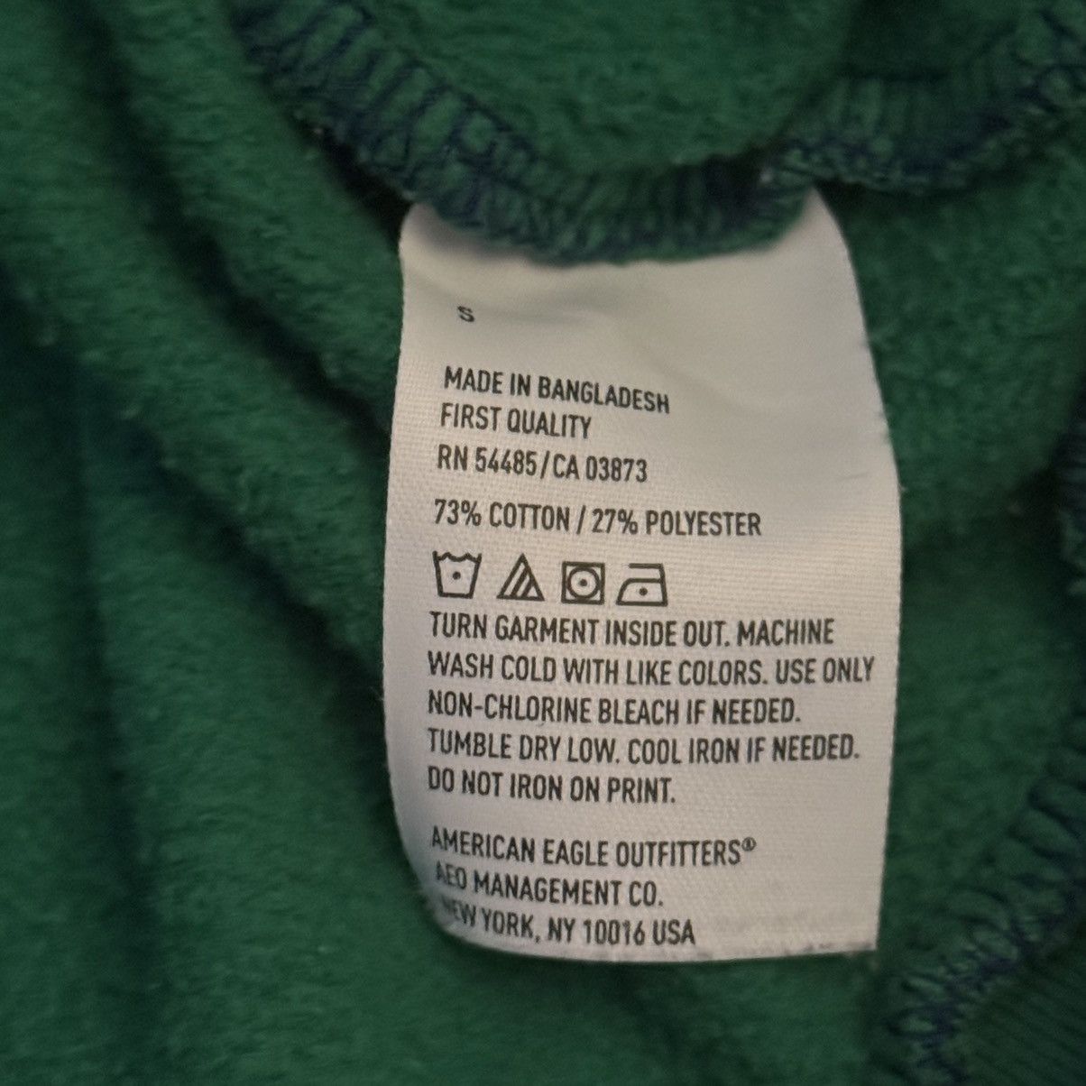 American Eagle Outfitters American Eagle green classic fit zippered hoodie Size US S / EU 44-46 / 1 - 6 Thumbnail