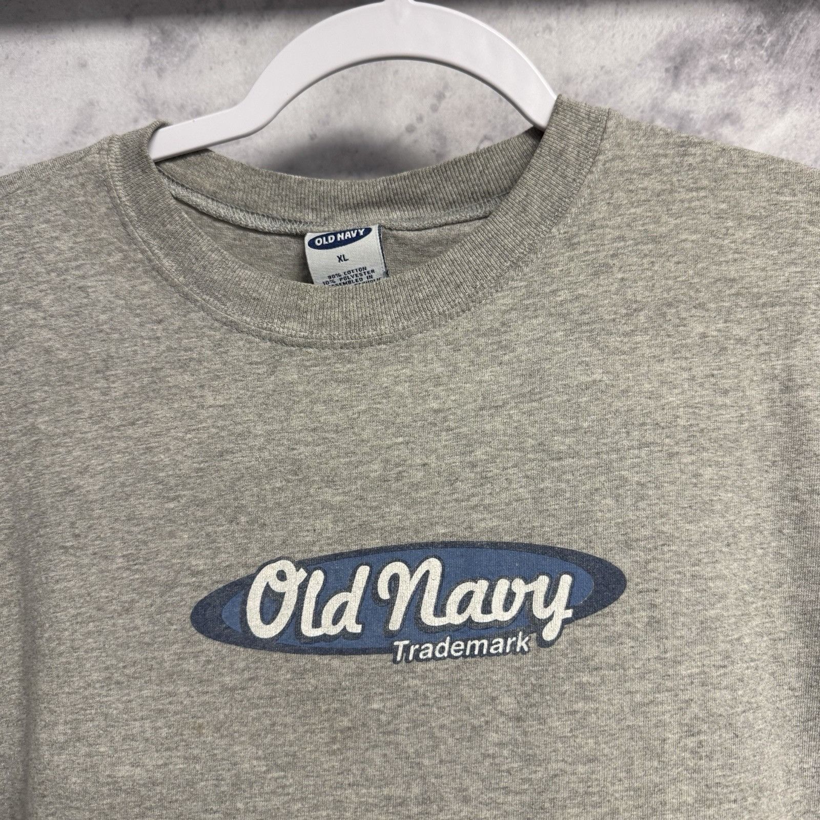 Old Navy Vintage Old Navy T Shirt Mens XL 23x28 Gray Y2K 90s Short Sl Size US XL / EU 56 / 4 - 1 Thumbnail