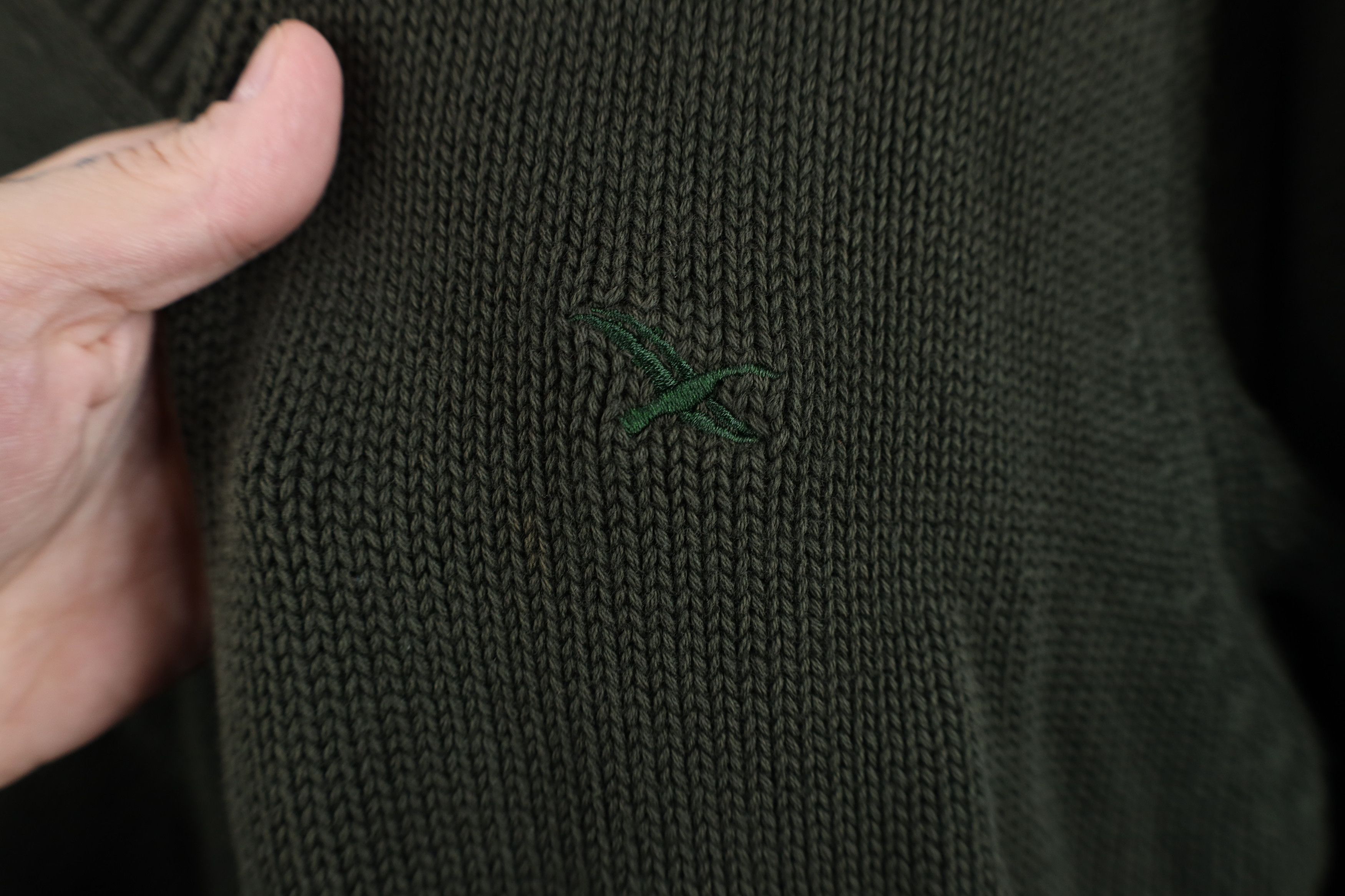 Eddie Bauer Vintage 90s Eddie Bauer Cotton Knit Cardigan Sweater Green Size US M / EU 48-50 / 2 - 4 Thumbnail