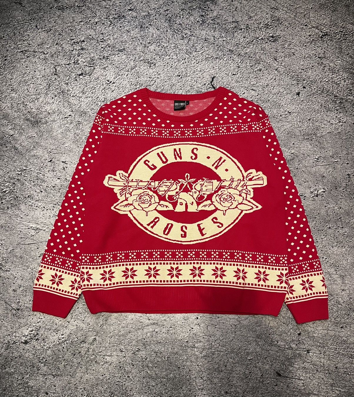 Coca Cola × Vintage Guns n roses Christmas 🎄 sweater knitwear Size US XXL / EU 58 / 5 - 1 Thumbnail