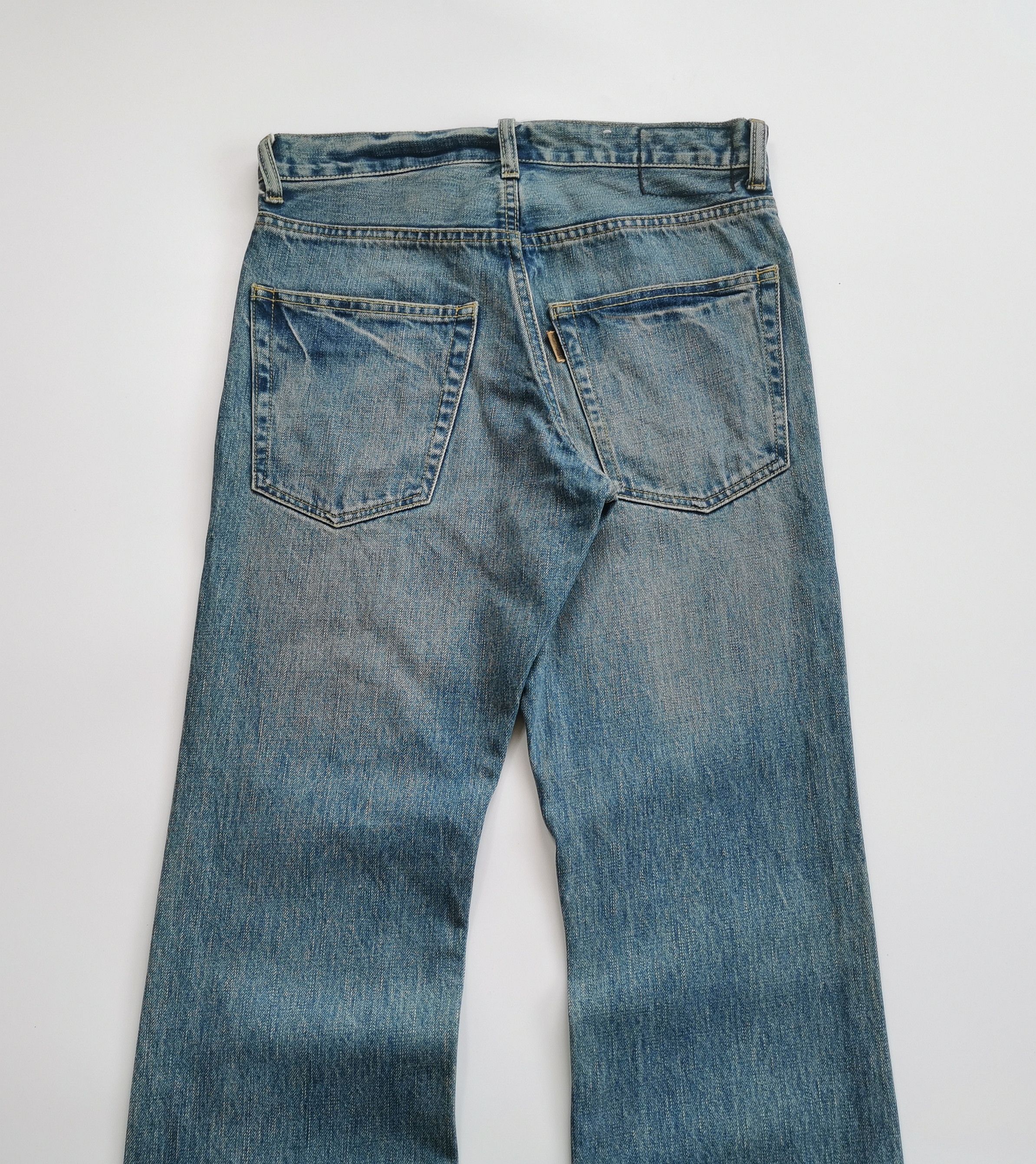 If Six Was Nine Driza Bone Flare Bootcuts Distress Denim Jeans Size 29x35 Size US 29 - 11 Thumbnail