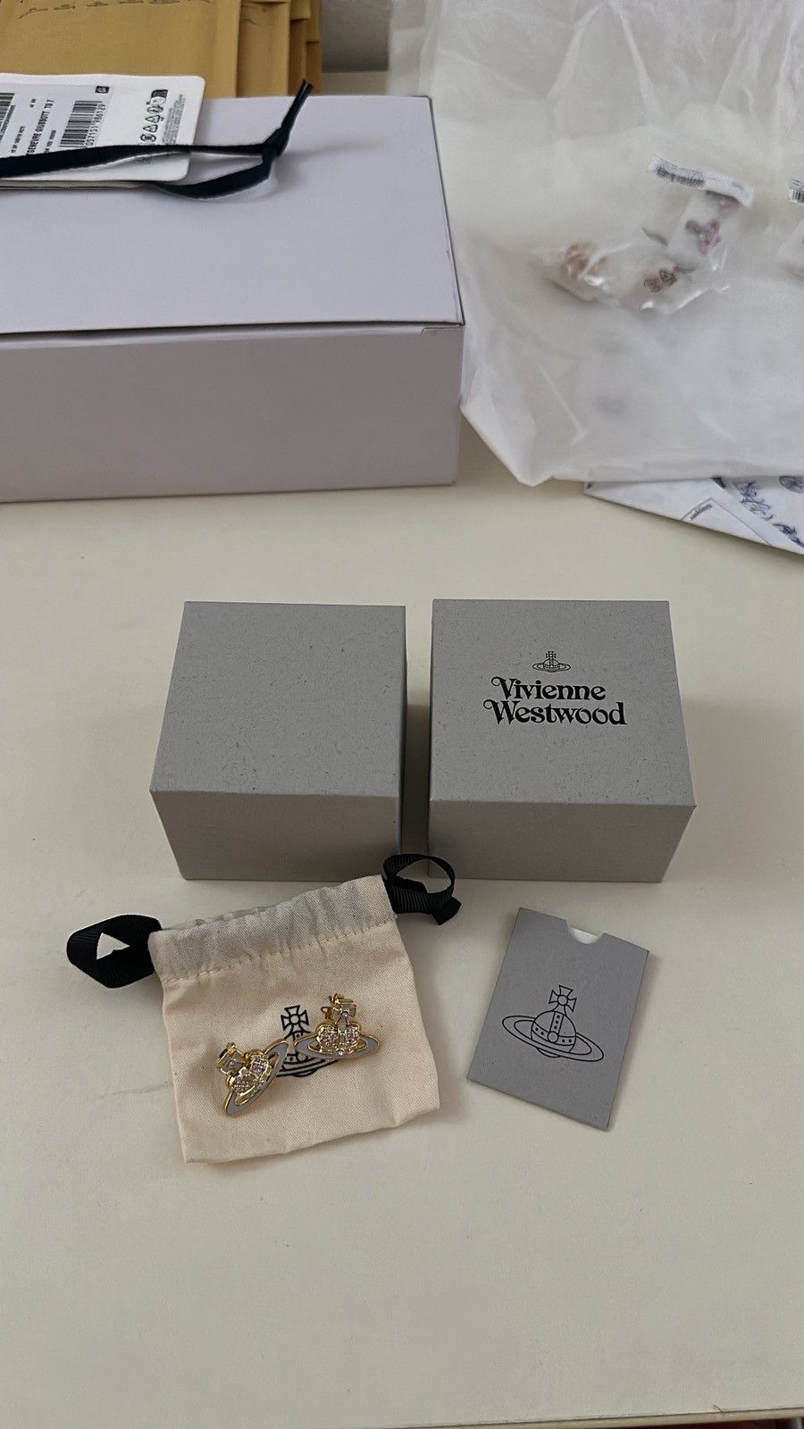 Vivienne Westwood Vivienne Weswtood Heart earrings Size ONE SIZE - 5 Thumbnail