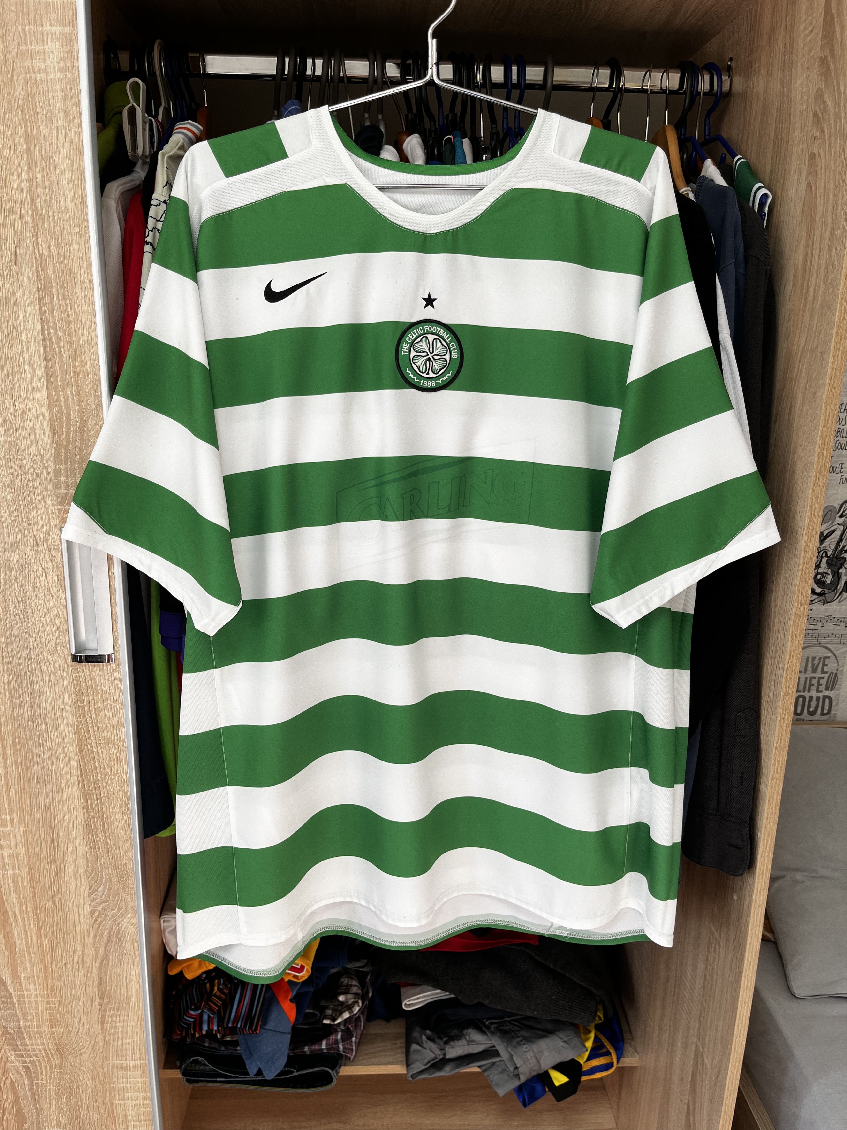 Nike ⚽️ CELTIC 2005/06 NIKE HOME FOOTBALL JERSEY SOCCER SHIRT Size US XXL / EU 58 / 5 - 2 Thumbnail