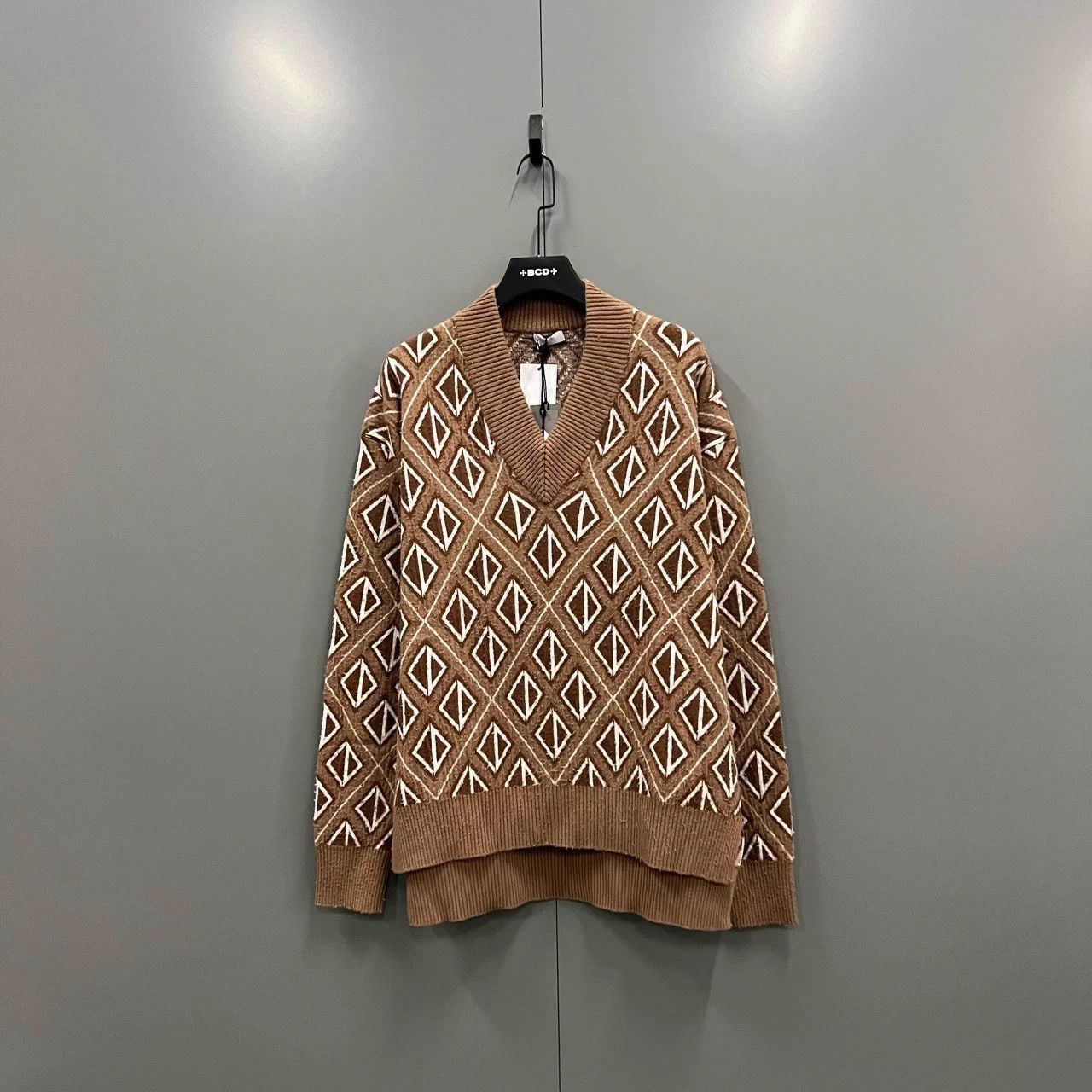 Dior Dior Café au Lait All Over CD Print Knit Sweater L/XL Size XL / US 12-14 / IT 48-50 - 1 Thumbnail