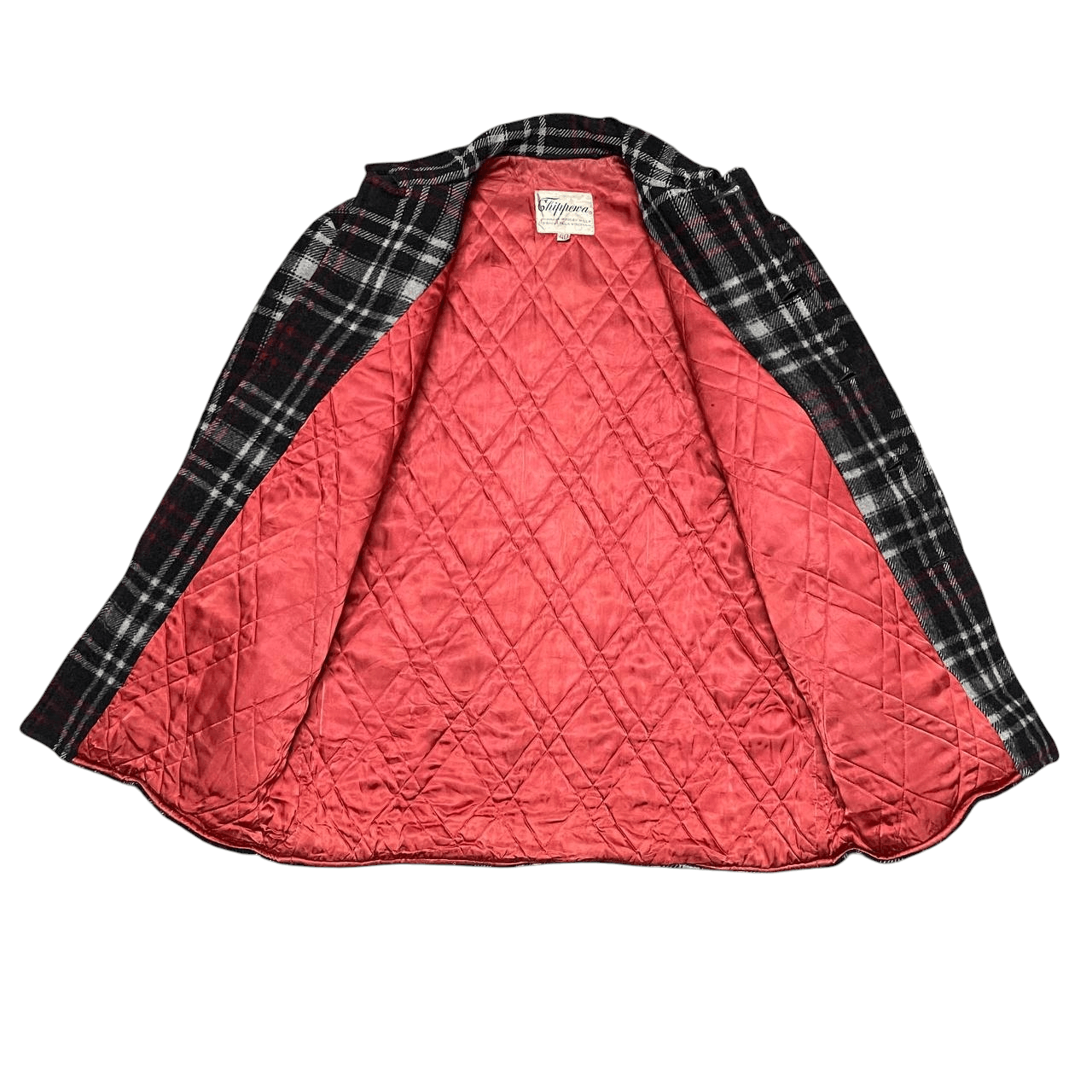 Chippewa Vintage 40's Chippewa Woolen Mills Checkered Wool Coat Size US M / EU 48-50 / 2 - 8 Thumbnail