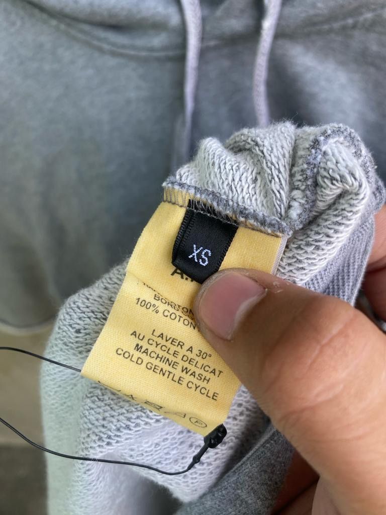 A.P.C. × Kanye West 2014 Grey Hooded Shirt Size US XS / EU 42 / 0 - 10 Thumbnail