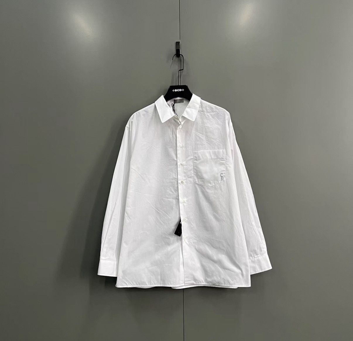 Dior Dior White Embroidered Mini Logo Shirt J41 Size S / US 4 / IT 40 - 1 Thumbnail
