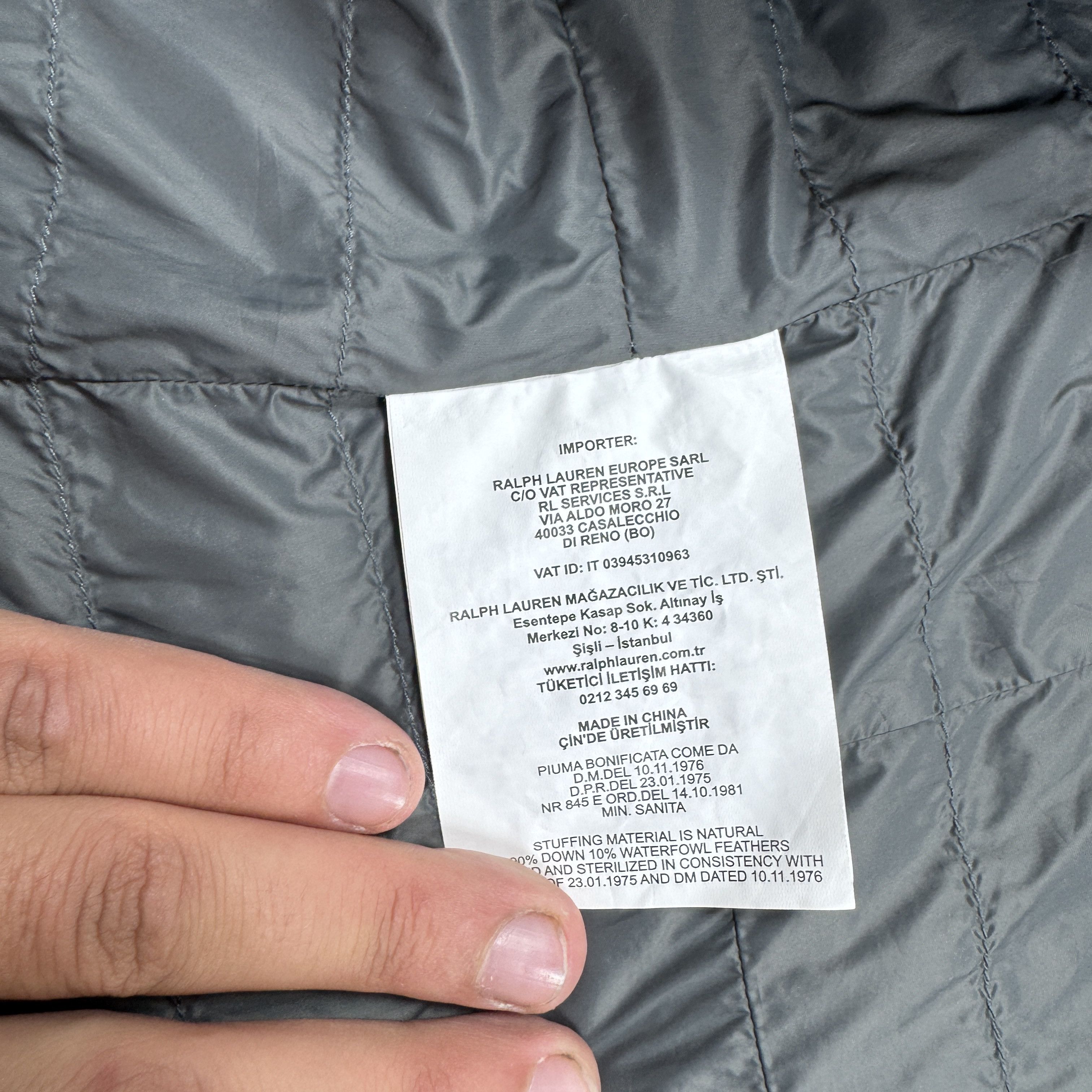 Polo Ralph Lauren Women`s Polo Ralph Lauren Gray Nylon Puffer Vest Size L Size L / US 10 / IT 46 - 14 Thumbnail