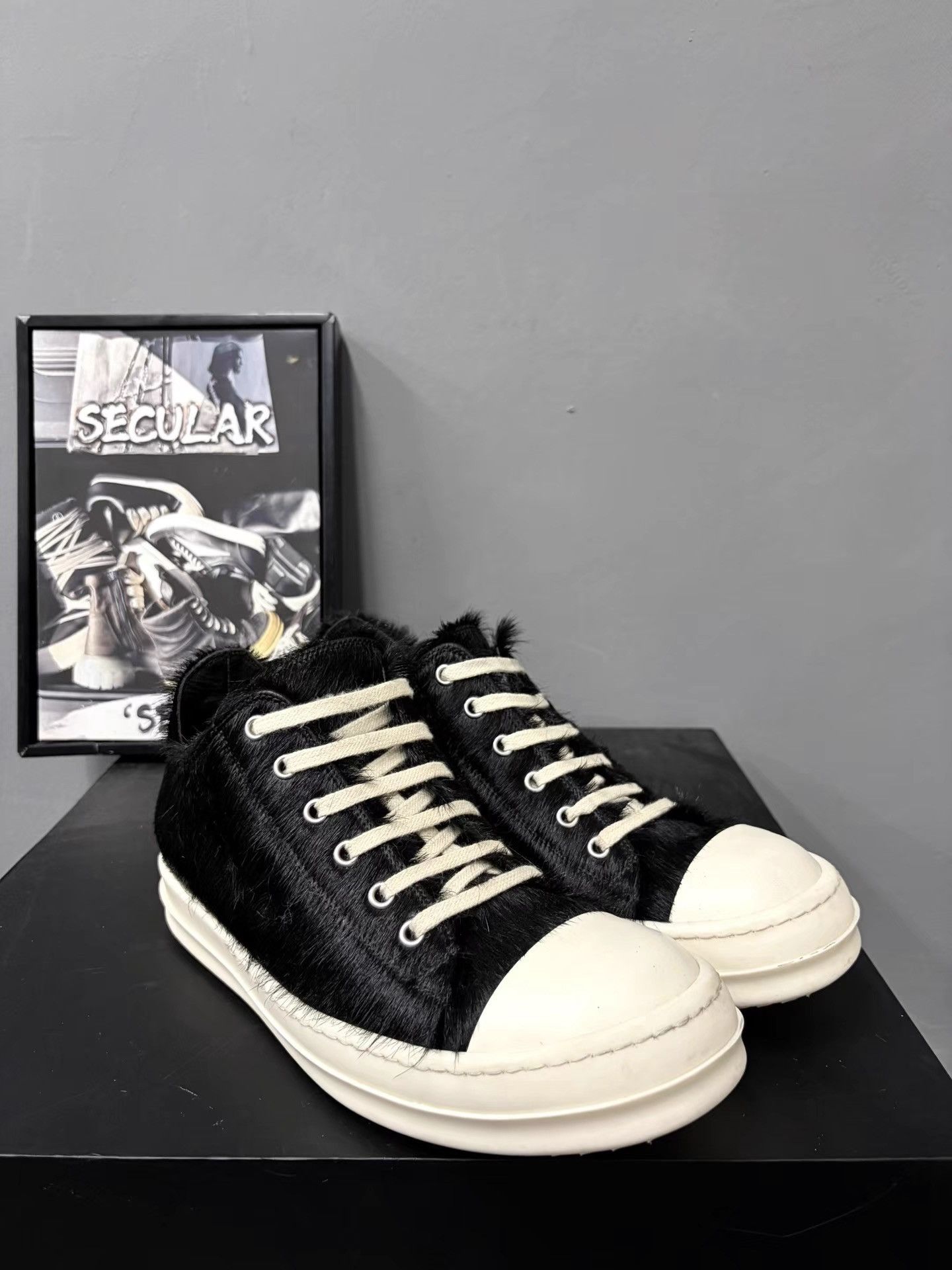 Rick Owens Rick Owens Mainline Horsehair Sneakers K34 Size US 7 / EU 40 - 3 Thumbnail