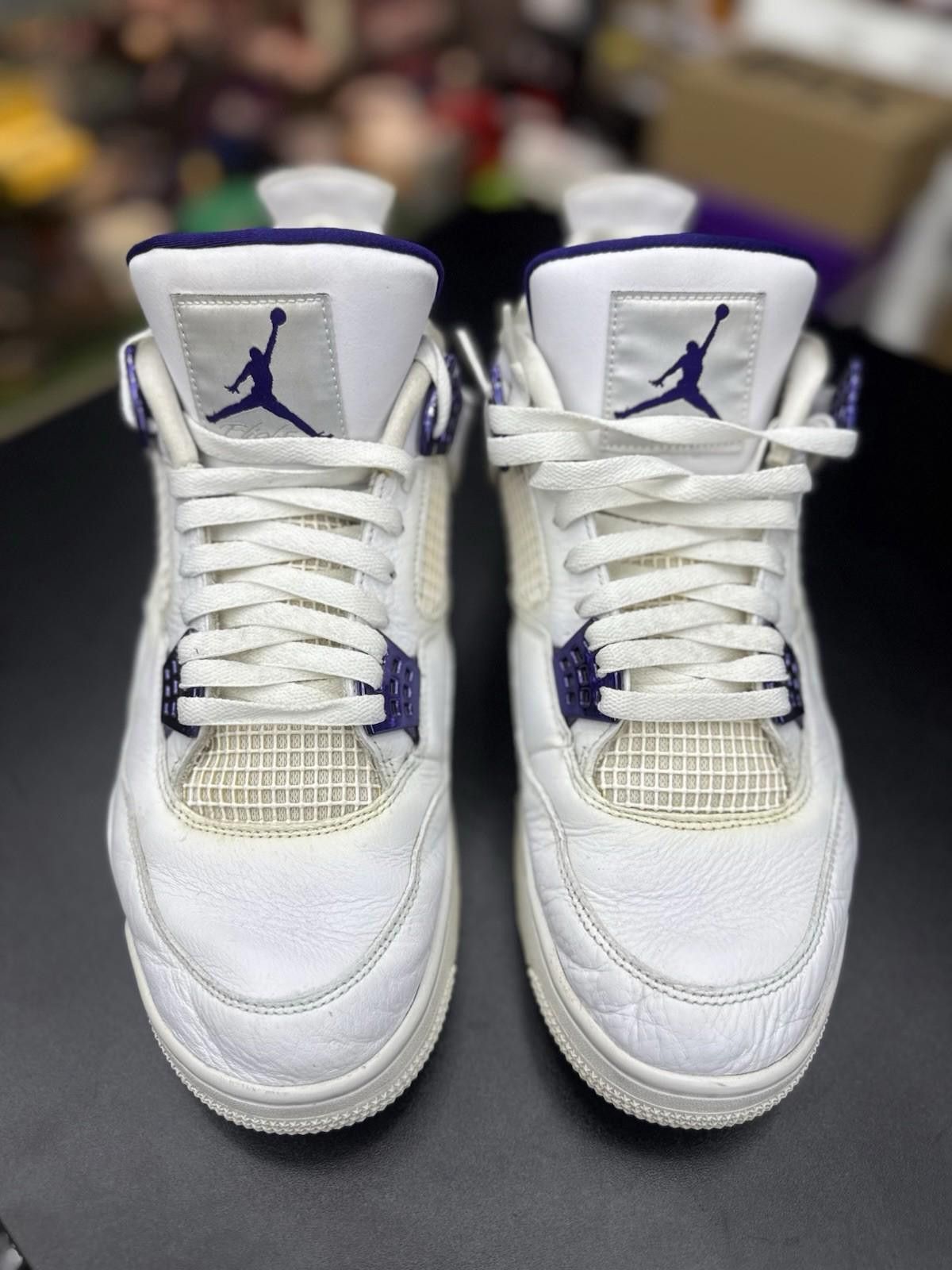 Jordan Brand Size 13 Men Jordan 4 Retro Metallic Purple Pre Owned Size US 13 / EU 46 - 4 Thumbnail