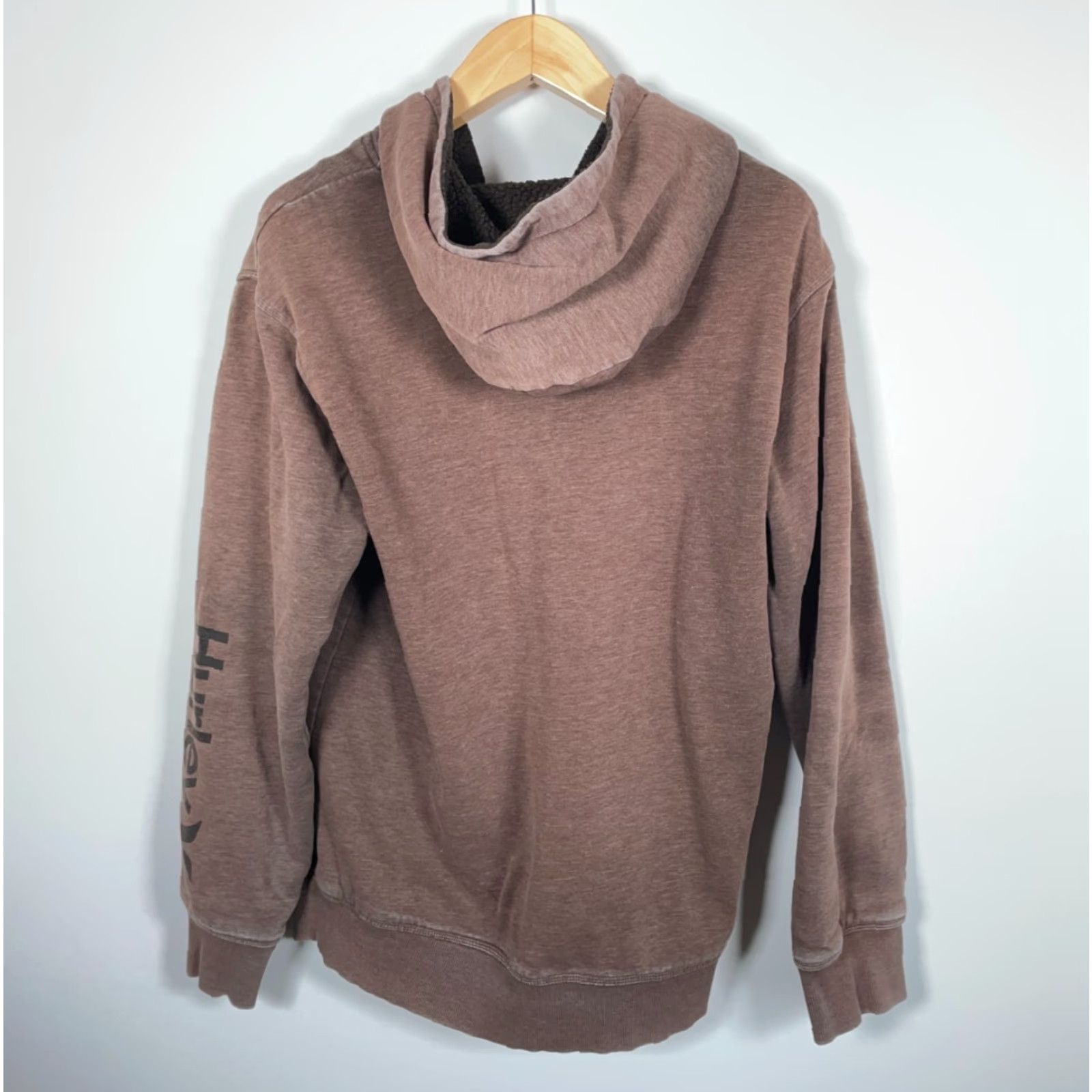 Hurley Hurley Y2K Sherpa Lined Hoodie Men's XL Brown Sweatshirt Color Faded Skater Size US XL / EU 56 / 4 - 2 Thumbnail