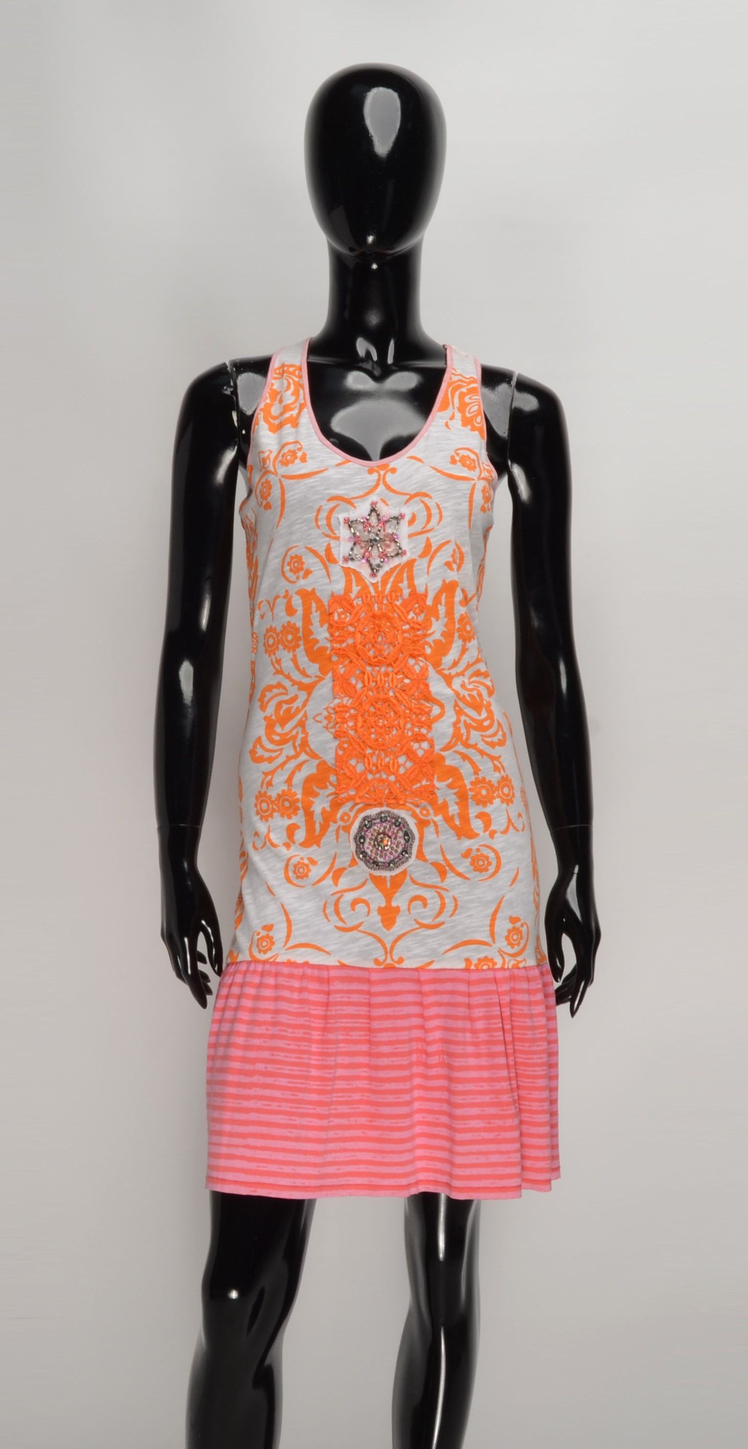 Custo Barcelona × Designer × Vintage Custo Barcelona Y2K Beaded Embellishments Fairy Mini Dress Size S / US 4 / IT 40 - 1 Thumbnail
