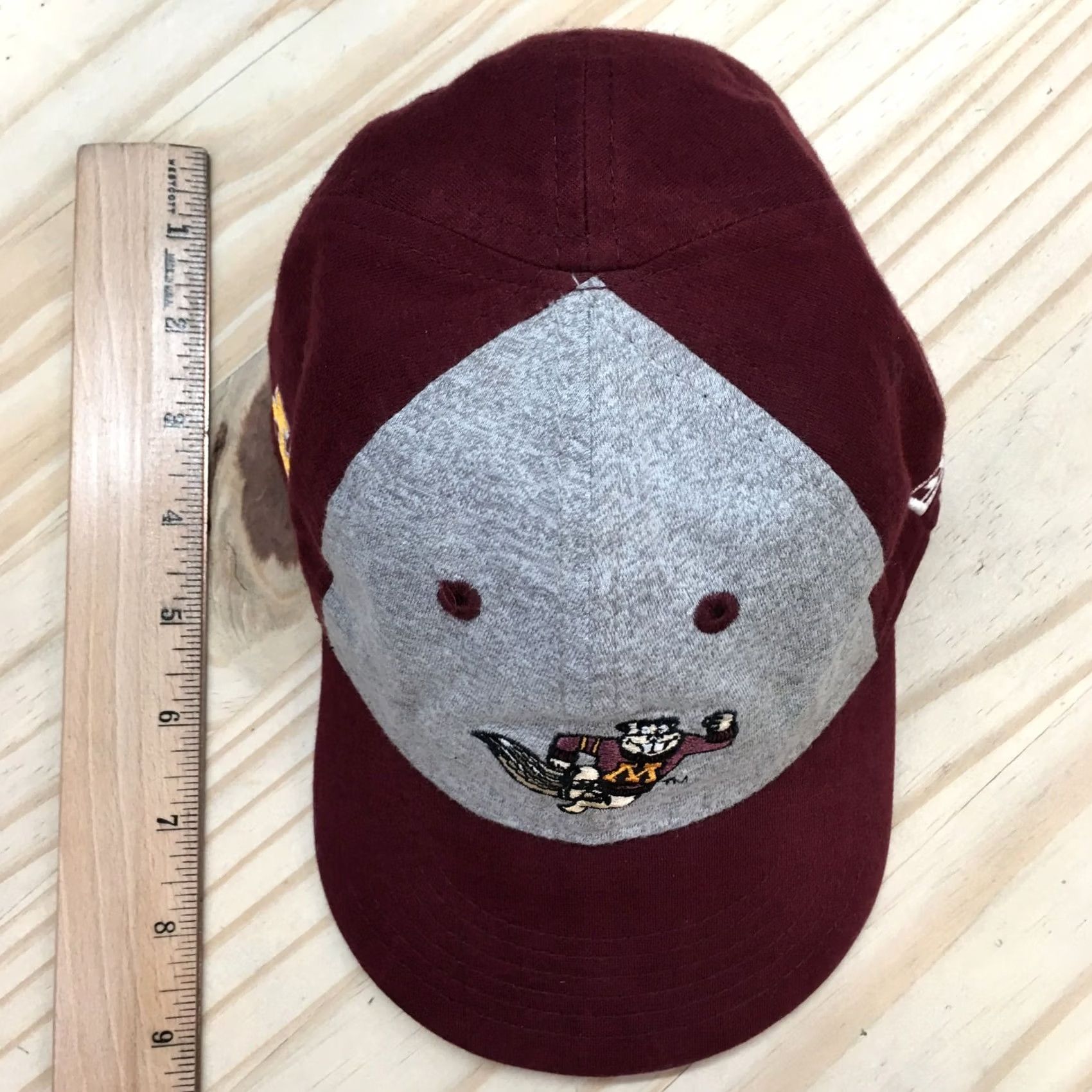 New Era Minnesota Golden Gopher Baseball Cap Hat Mens One Size Maroon Gray New Era Size ONE SIZE - 3 Thumbnail
