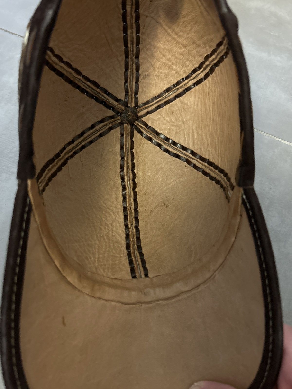 Vintage Vintage Native American cow hide hat Size ONE SIZE - 7 Thumbnail
