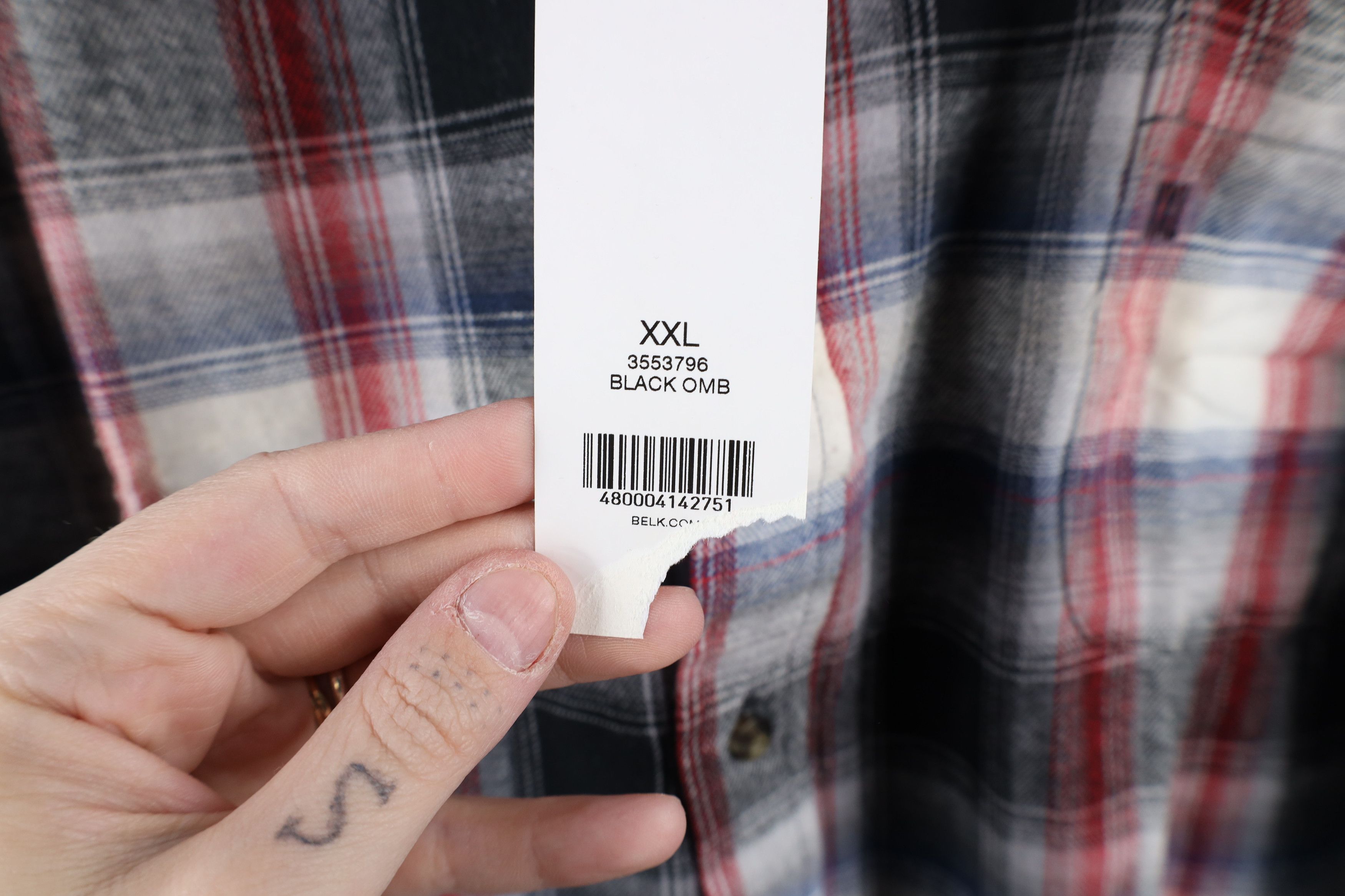 Vintage Deadstock Vintage Y2K Fit Flannel Collared Button Down Shirt Size US XXL / EU 58 / 5 - 7 Thumbnail