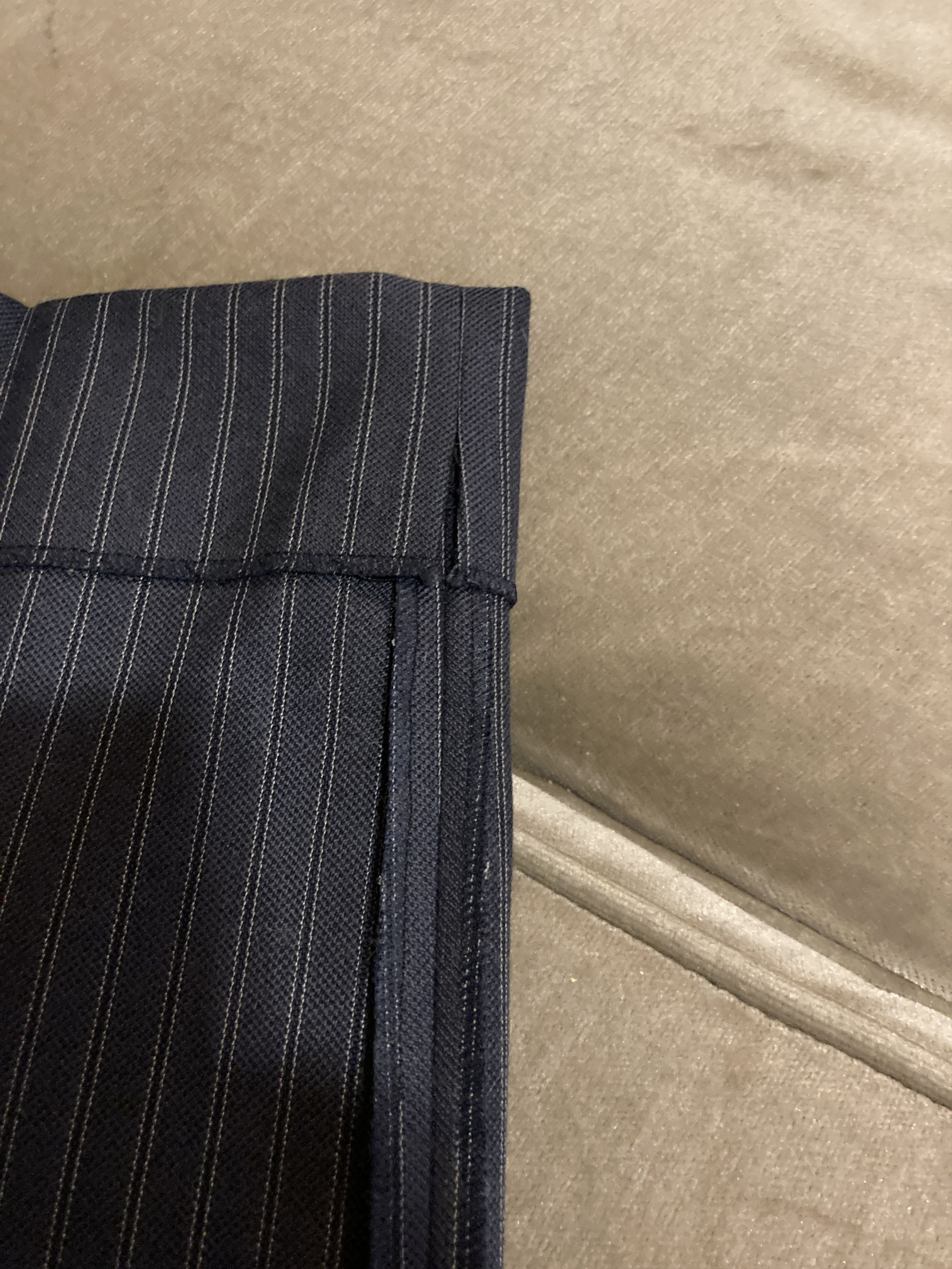 HUSBANDS Husbands Paris - DOUBLE-BREASTED HOPSACK WOOL SUIT Size 38R - 20 Thumbnail
