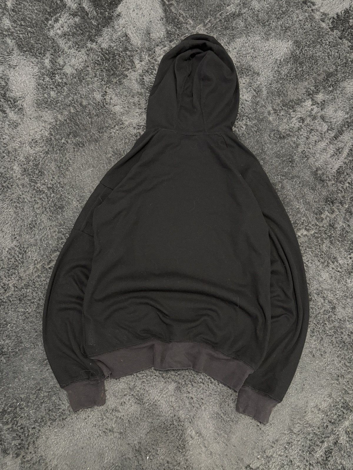 Nike Vintage Nike 2000s Y2K Black Mesh Hoodie Size S / US 4 / IT 40 - 5 Thumbnail