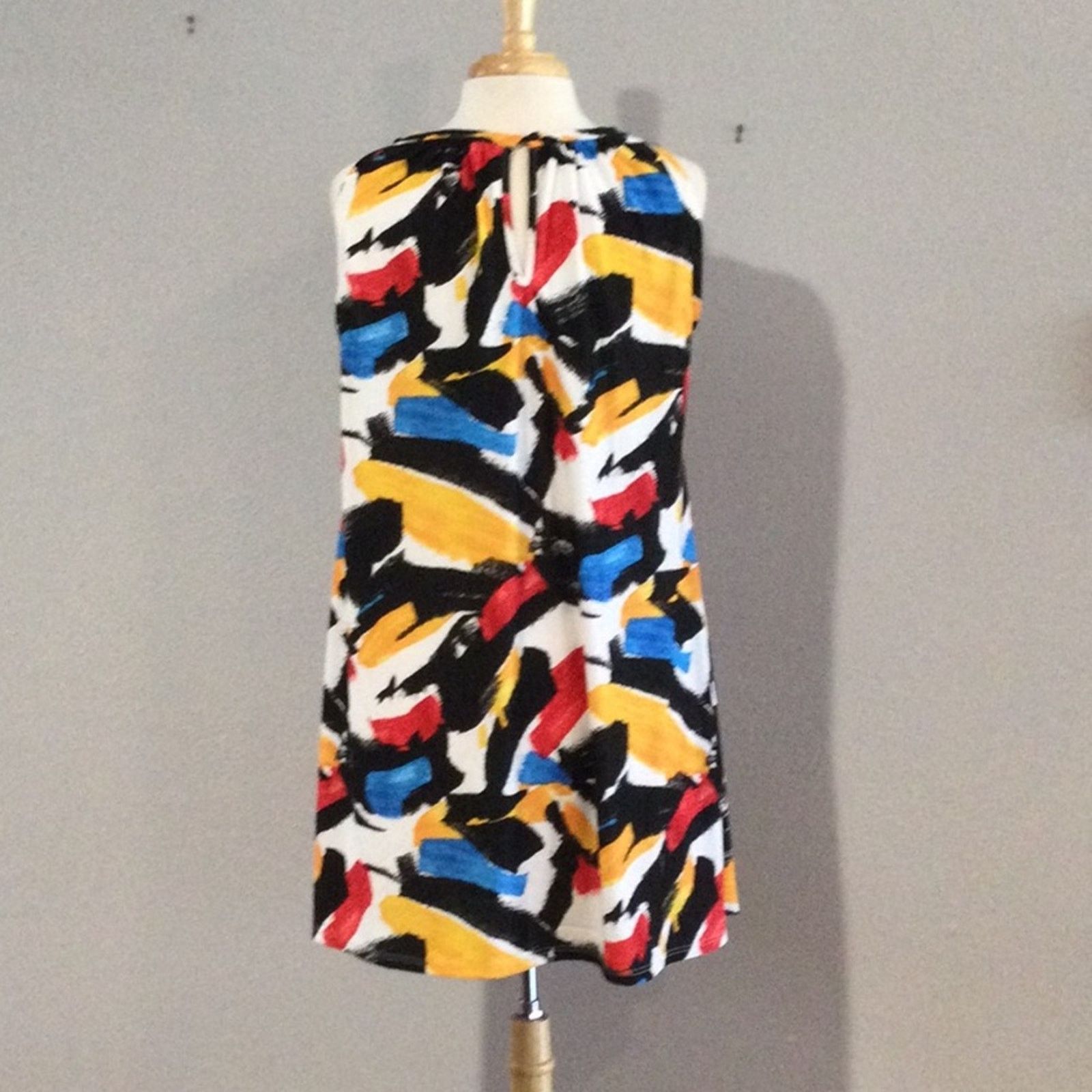 Other Kori Abstract Print Vintage Sleeveless Mini Dress Size L Size L / US 10 / IT 46 - 7 Thumbnail