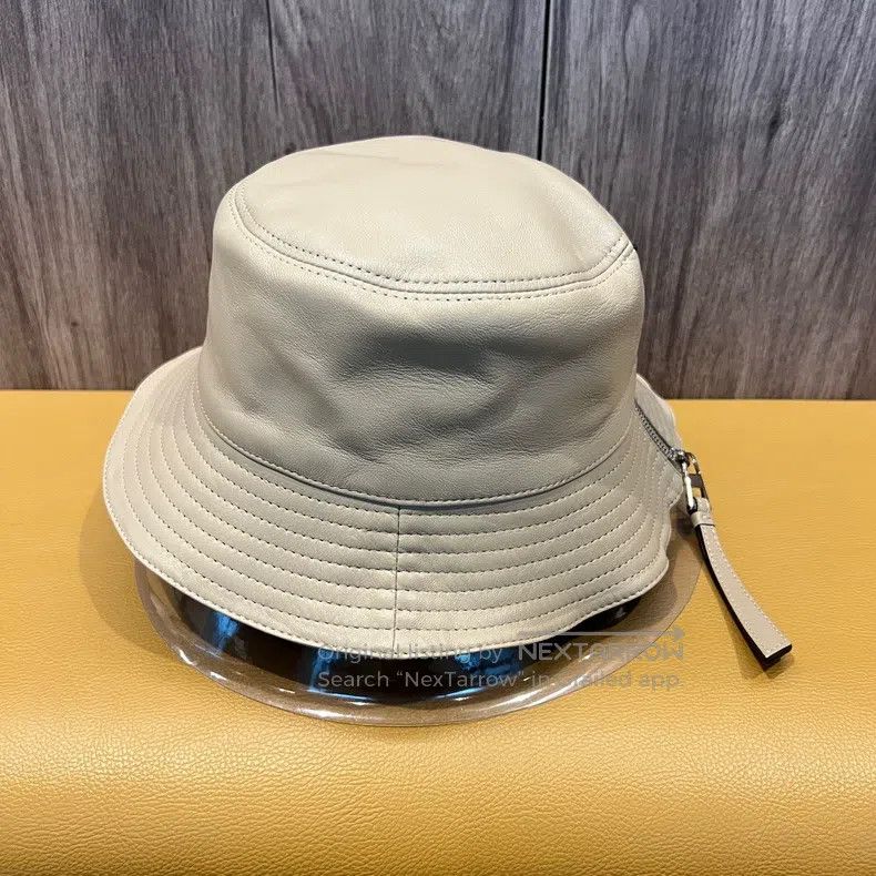 Loewe Loewe size 57 Zippered Leather Fisherman's Hat Size ONE SIZE - 2 Thumbnail