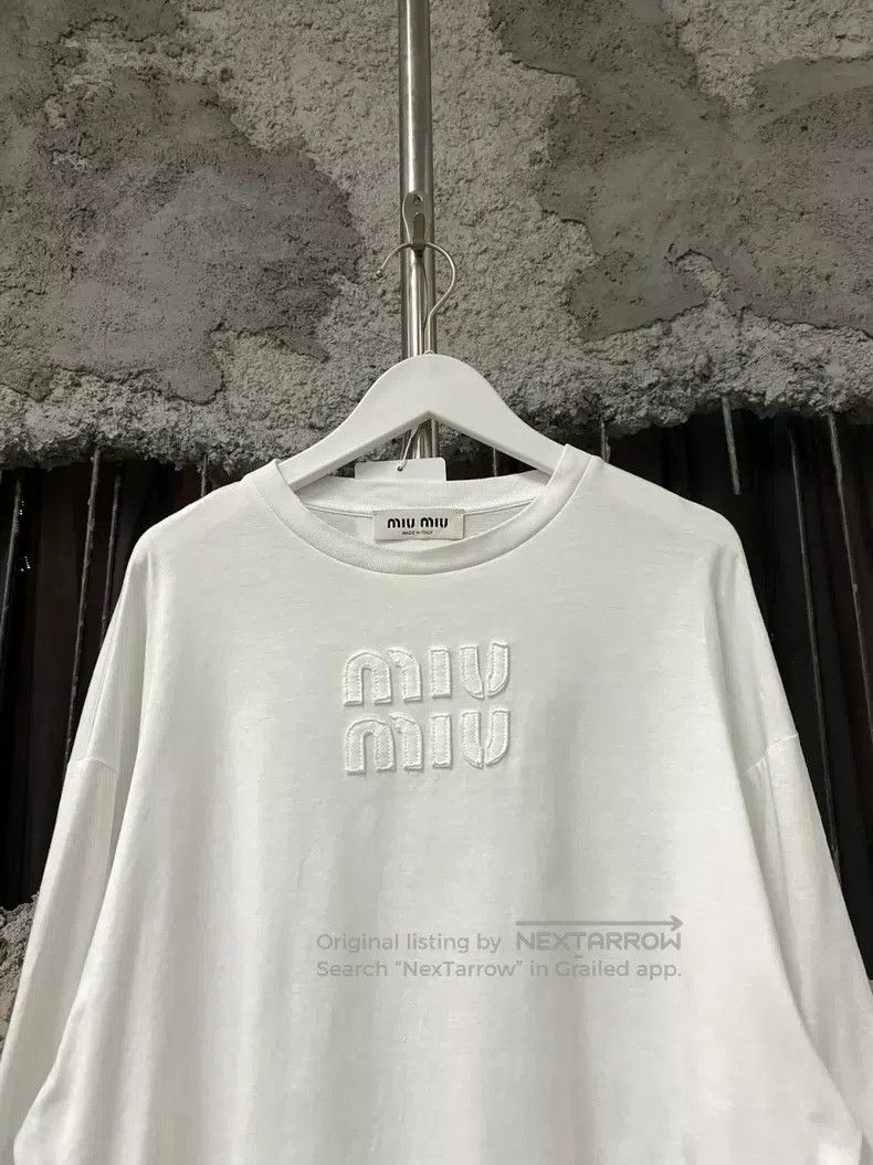 Miu Miu Miu Miu Size XS Sticker logo long sleeve Size XS / US 0-2 / IT 36-38 - 3 Thumbnail