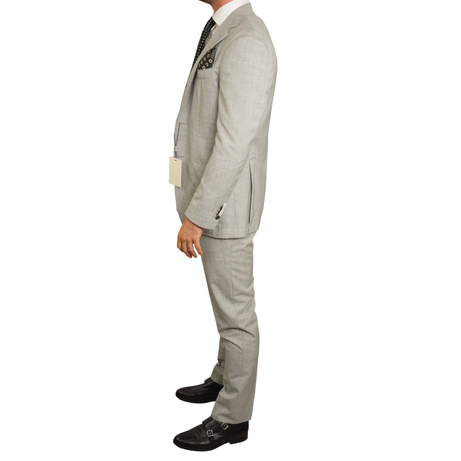 Suitsupply Men Suitsupply Suit Wool 120's Havana Patch Half Lined US38 Size 38R - 4 Thumbnail