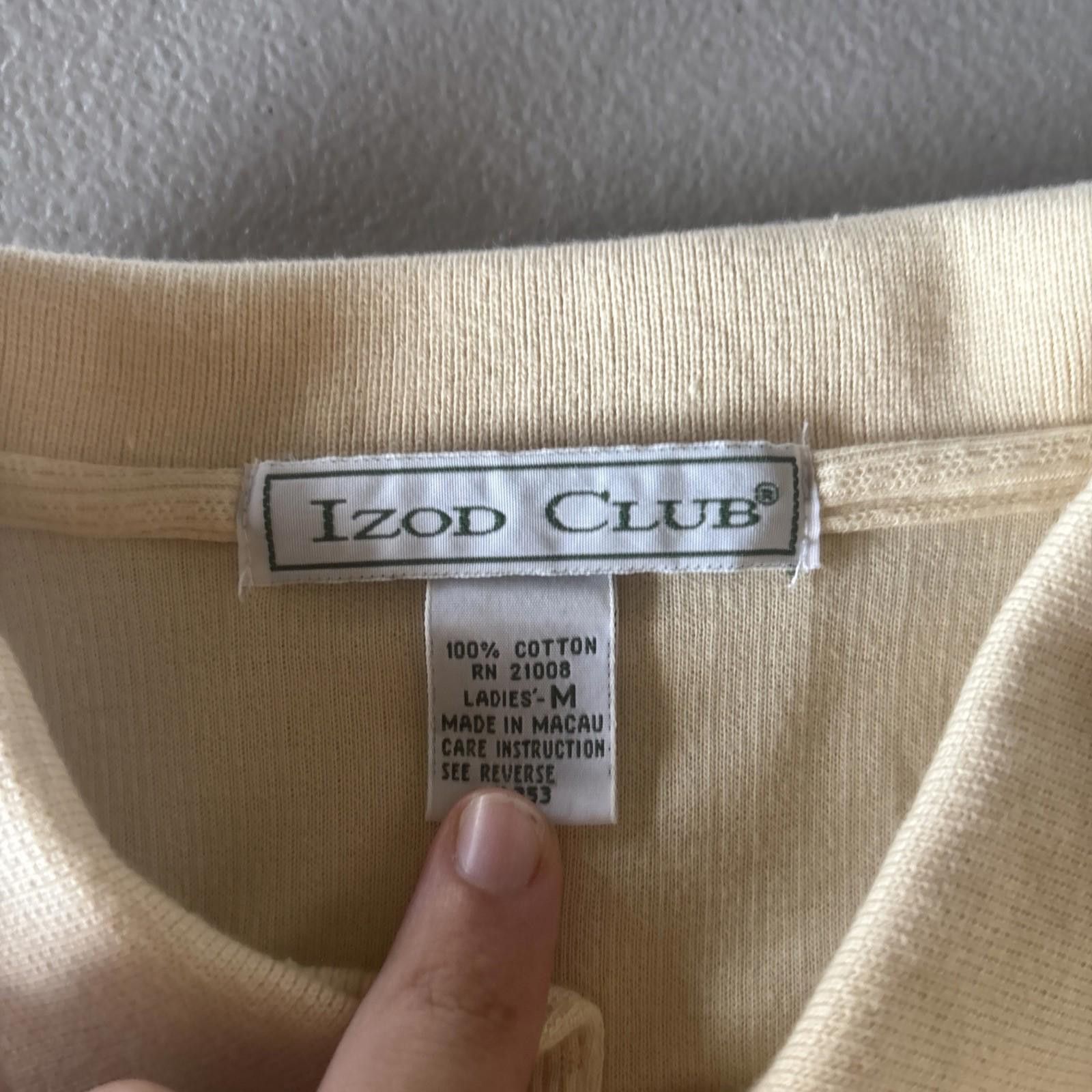 Izod Vintage Izod Club Sleevelesss Polo Shirt Womens M Green VTG Size M / US 6-8 / IT 42-44 - 3 Thumbnail