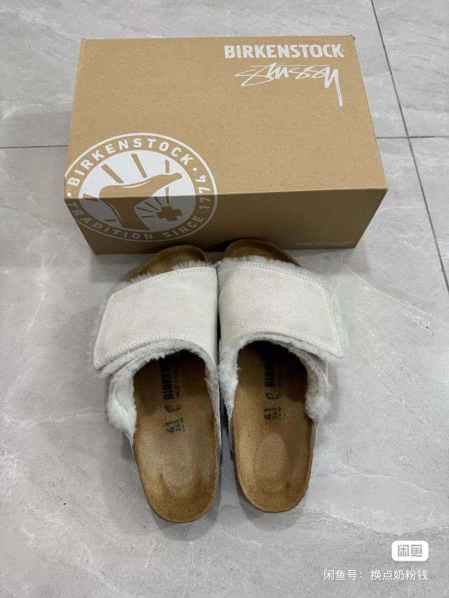 Birkenstock × Stussy Stussy x Birkenstock leather fur sandle shoes Size US 8 / EU 41 - 2 Thumbnail