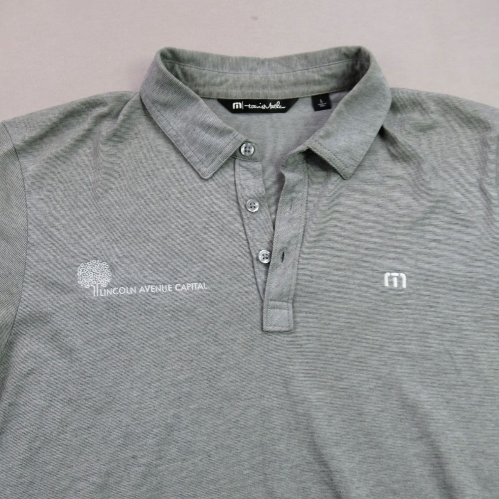 TravisMathew Travis Mathew Mens Large Polo Golf Shirt Short Sleeve Casual Gray Outdoors Size US L / EU 52-54 / 3 - 3 Thumbnail