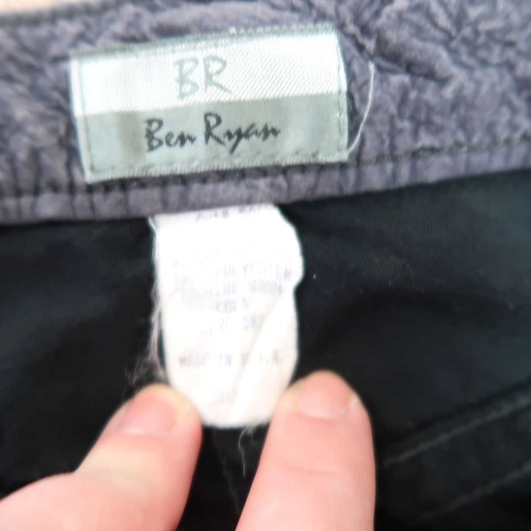 Velvet VINTAGE Pants Womens 30 Gray 90s Ben Ryan dark grey textured velvet high rise straight Size 24" / US 00 / IT 34 - 4 Thumbnail