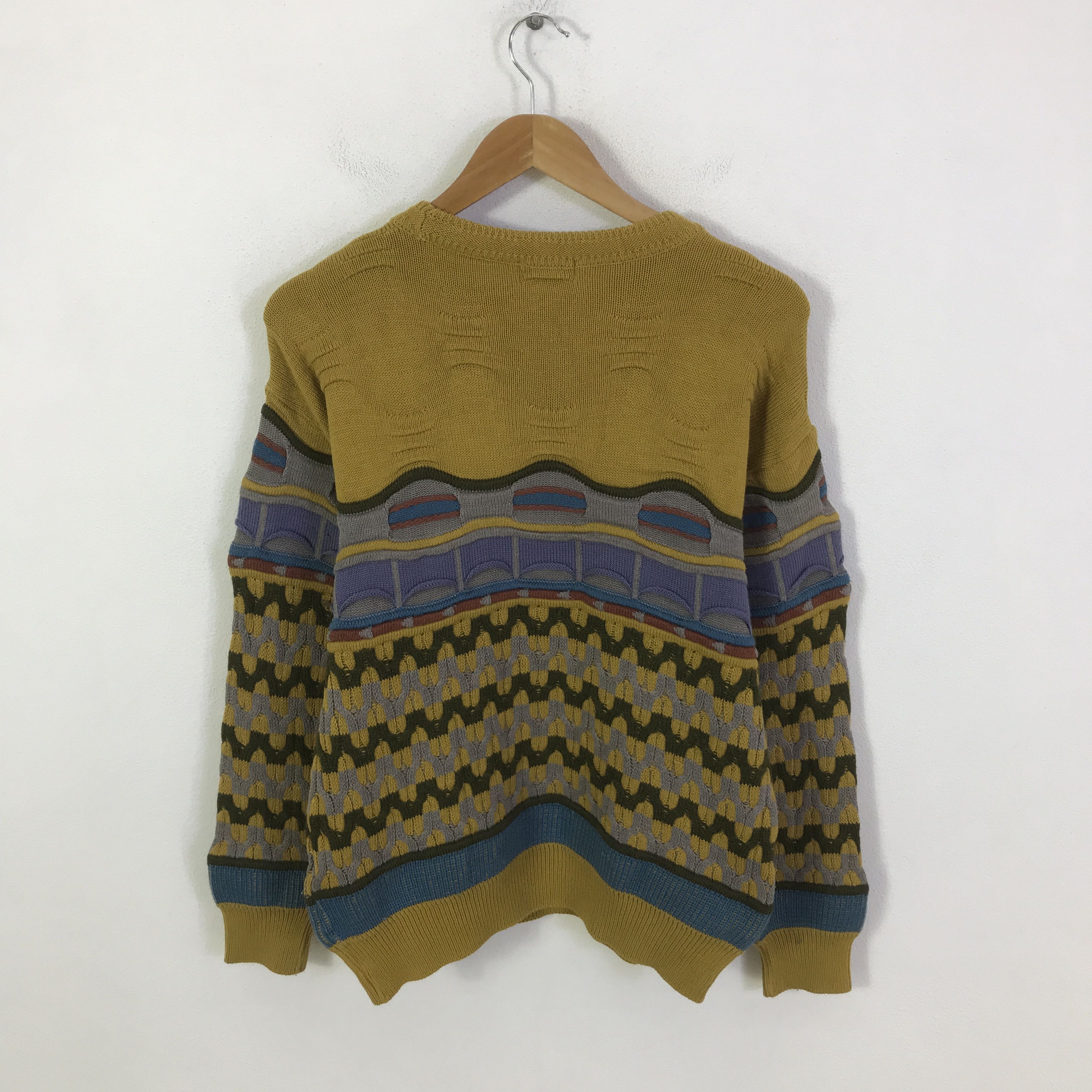Japanese Brand gorena Japan Multicolour Knitwear Jacket K113B17 Size US L / EU 52-54 / 3 - 3 Thumbnail