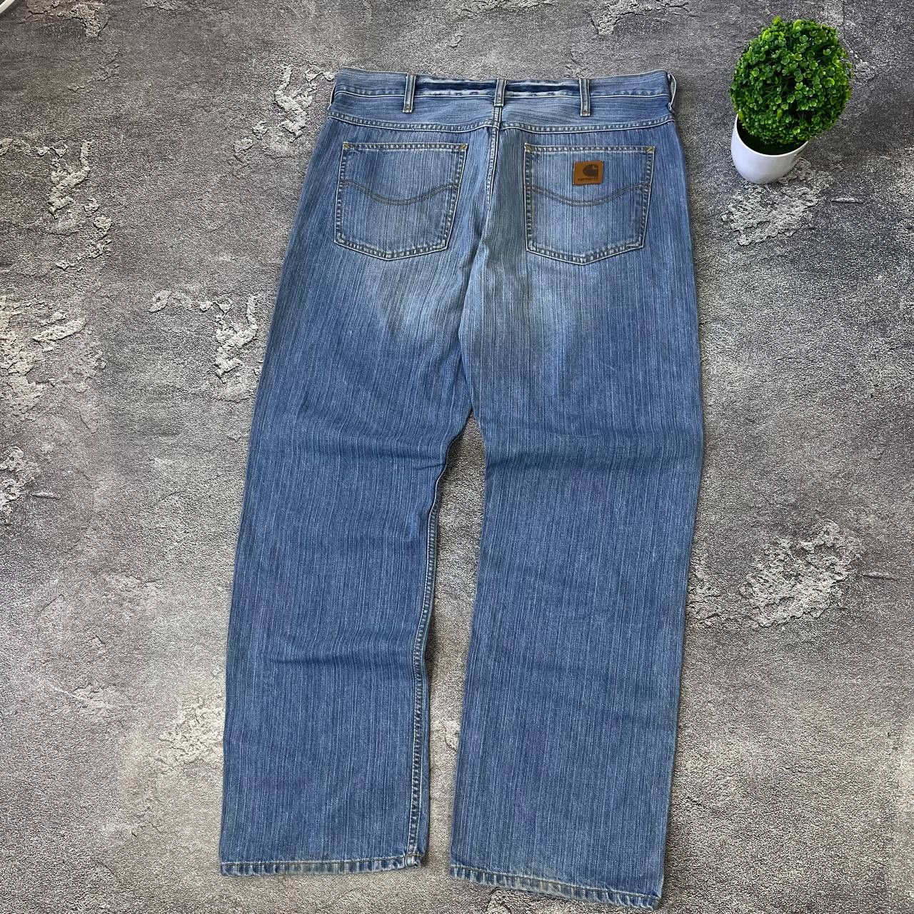 Carhartt Wip Vintage Carhartt Western Pant Blue Size 34x320 Straight Size US 33 - 7 Thumbnail