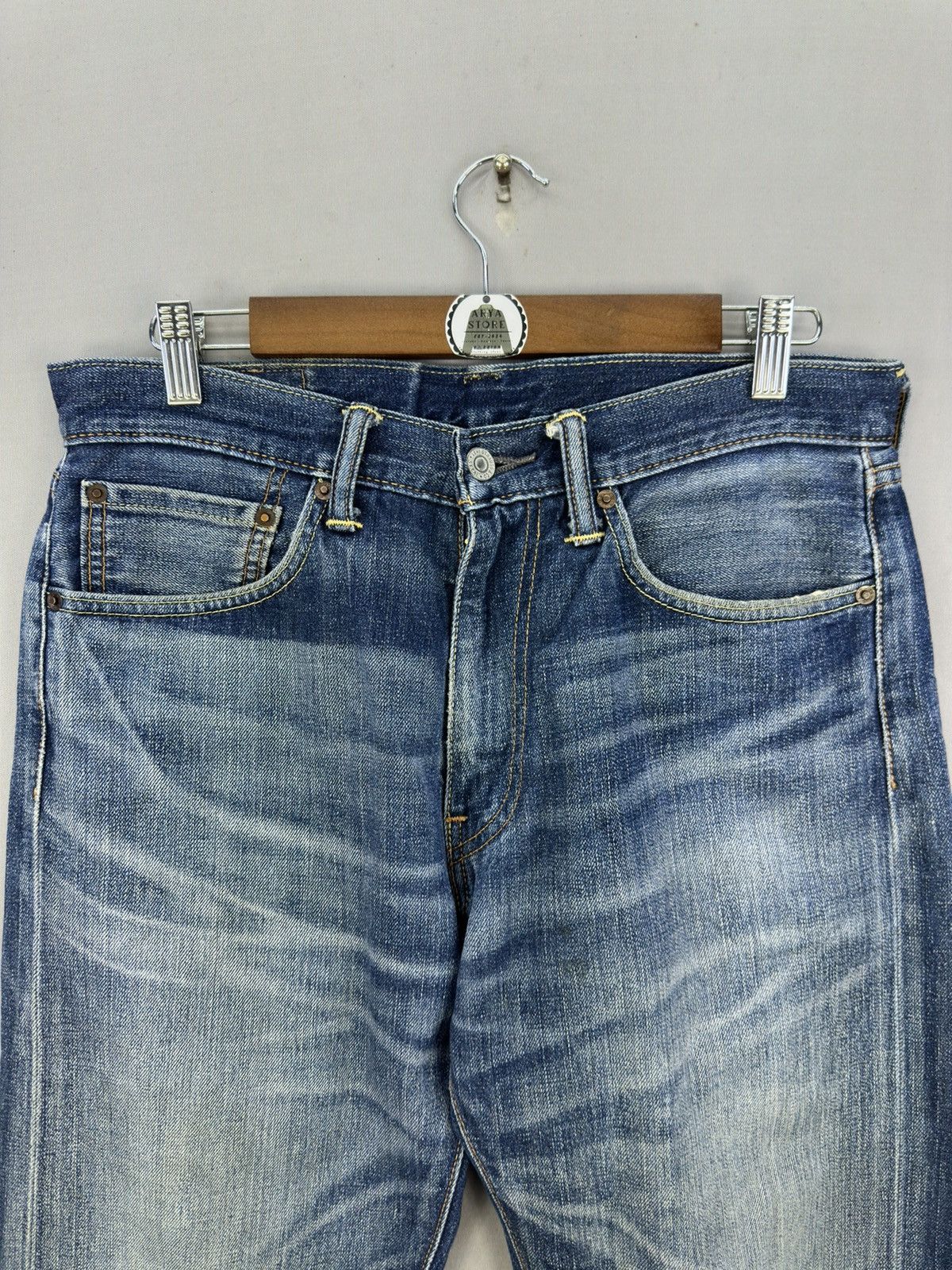 Levi's Levi’s 505 Whisker Faded Regular Fit Jeans Size US 33 - 9 Thumbnail