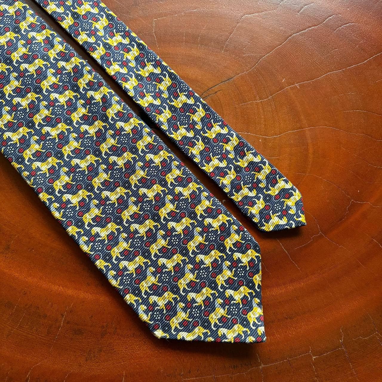 Jean Paul Gaultier Vintage Jean Paul Gaultier Girbaud Horse Pattern Neck Tie Size ONE SIZE - 3 Thumbnail