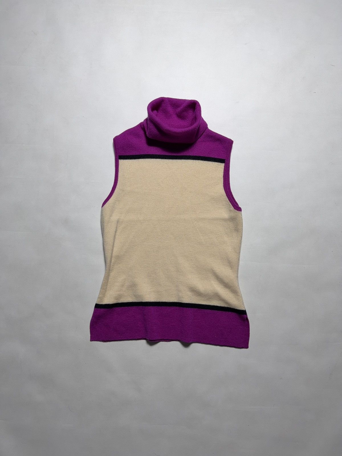 Moschino Moschino Turtle Neck Wool Vest Size S / US 4 / IT 40 - 1 Thumbnail