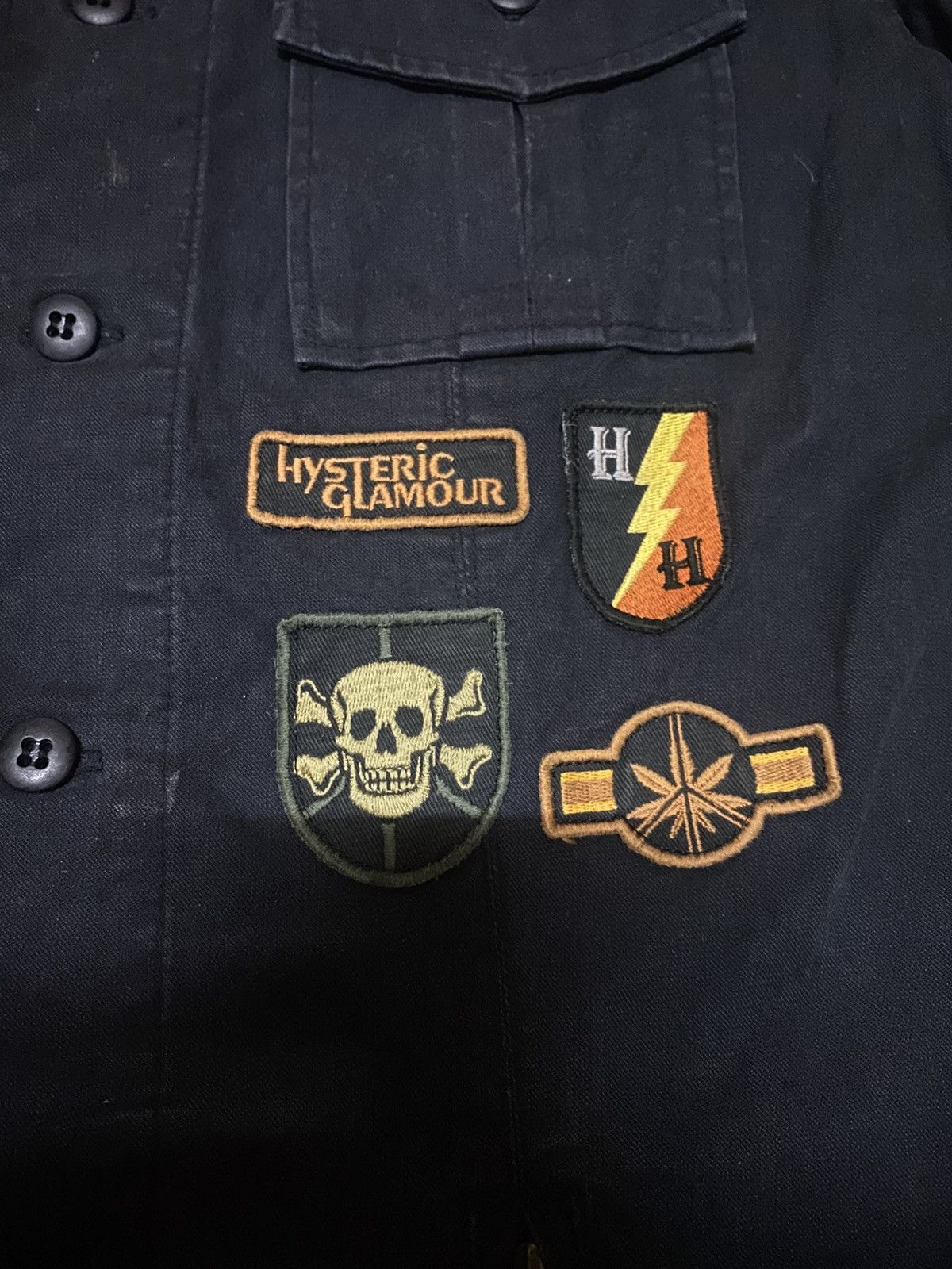 Hysteric Glamour × Japanese Brand × Vintage Hysteric X Blondie Debbie Harry Military Style Denim Jacket Size US S / EU 44-46 / 1 - 9 Thumbnail