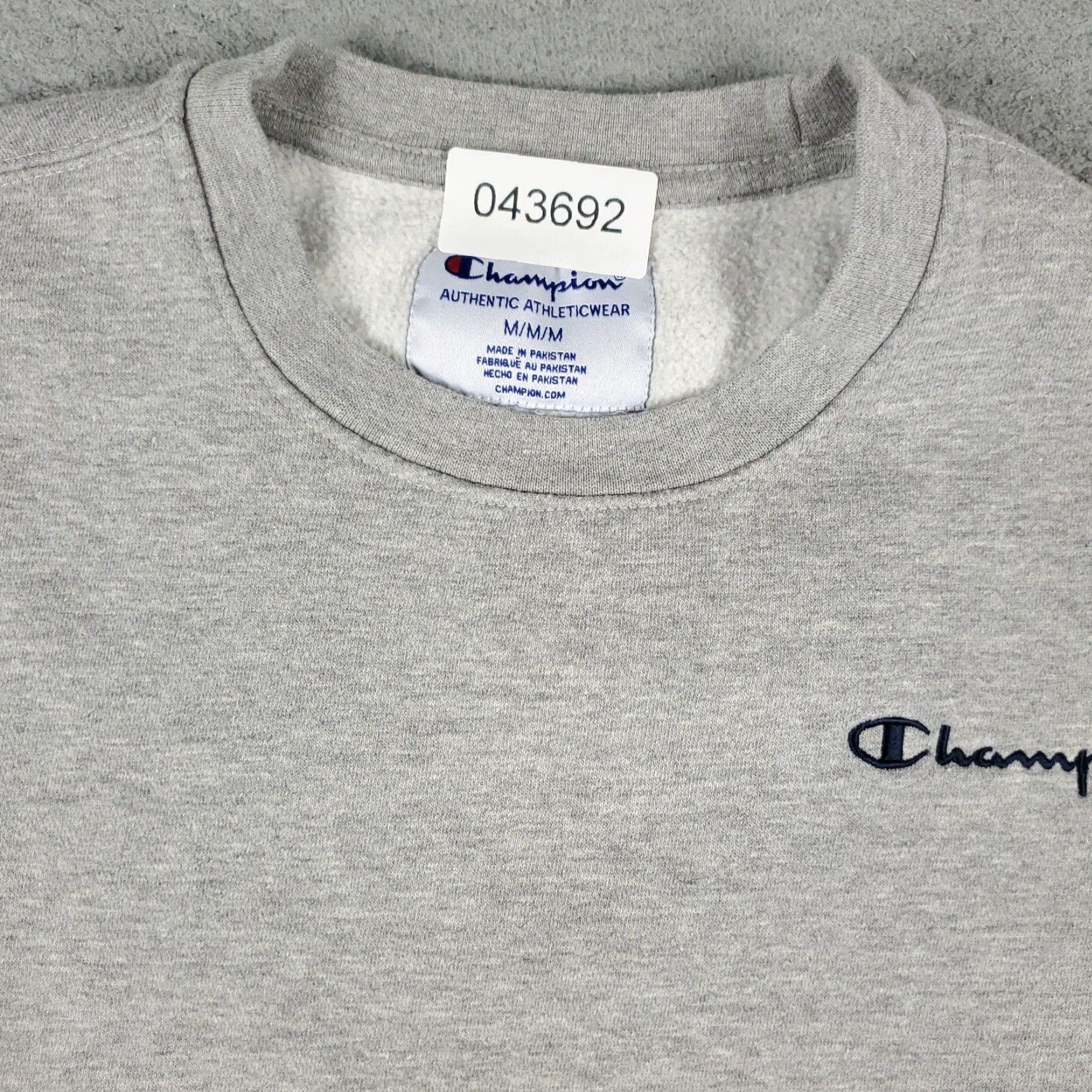 Champion Champion Sweater Mens Medium Gray Crew Neck Pullover Sweatshirt Size US M / EU 48-50 / 2 - 2 Thumbnail