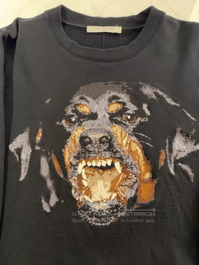 Givenchy Givenchy Classic Embroidered Rottweiler Dog Head Hoodie Size US S / EU 44-46 / 1 - 2 Thumbnail