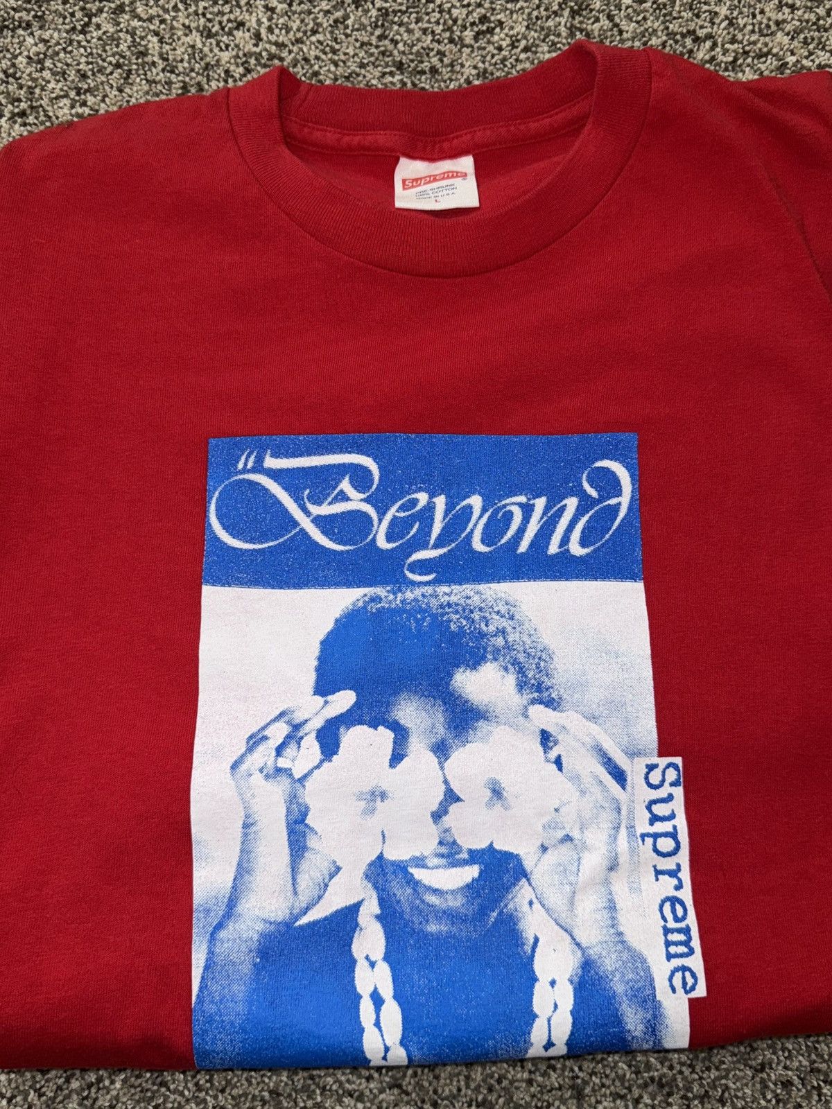 Supreme Supreme Gucci Mane Photo Tee Red FW16 Size US L / EU 52-54 / 3 - 3 Thumbnail