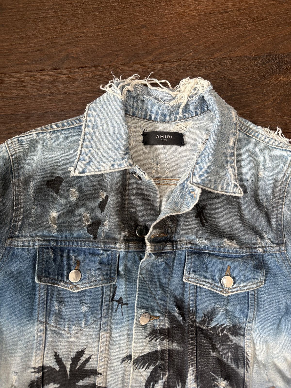 Amiri Amiri Coconut Tree Denim jacket Size US L / EU 52-54 / 3 - 4 Thumbnail
