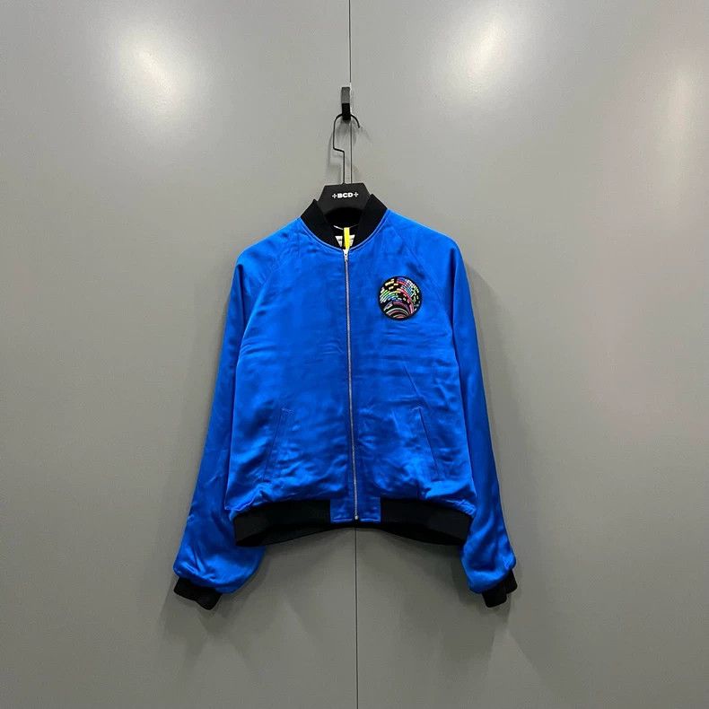 Saint Laurent Paris Saint Laurent Silk Shark Patch Jacket Size US L / EU 52-54 / 3 - 1 Thumbnail