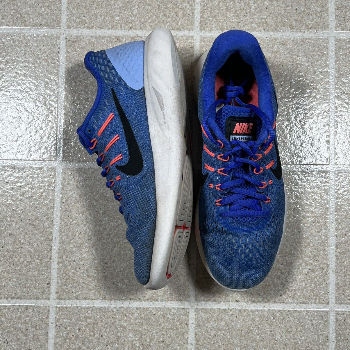 Nike Nike Womens Lunarglide 8 Blue Running Shoes Sneakers Size US 6 / EU 39 - 3 Thumbnail