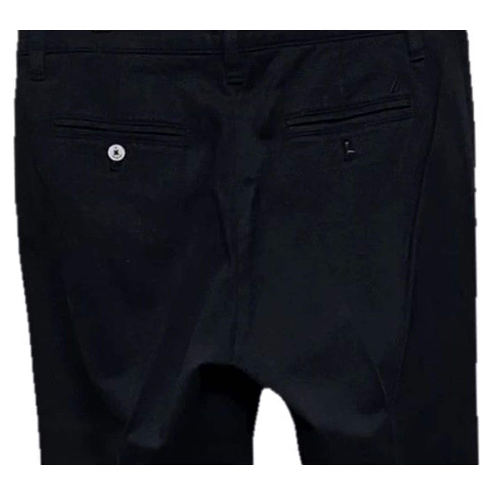 Nautica Nautica Black Stretch Pants Classic Fit Men 30x30 Chino Cotton Casual) Size US 30 / EU 46 - 5 Thumbnail