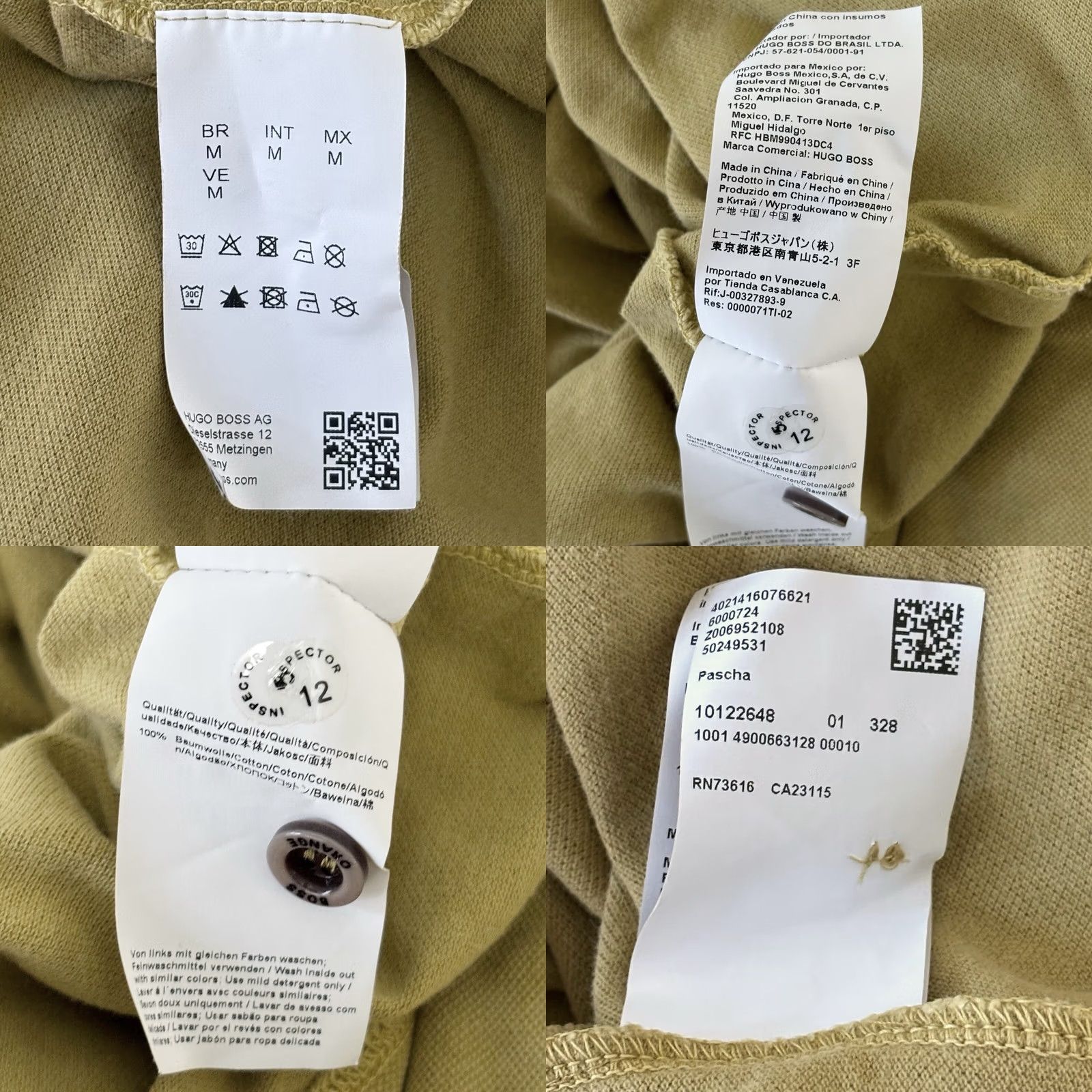 Hugo Boss HUGO BOSS Polo Shirt Pascha Slim Fit Mustard Orange Label Mens M Size US M / EU 48-50 / 2 - 8 Thumbnail