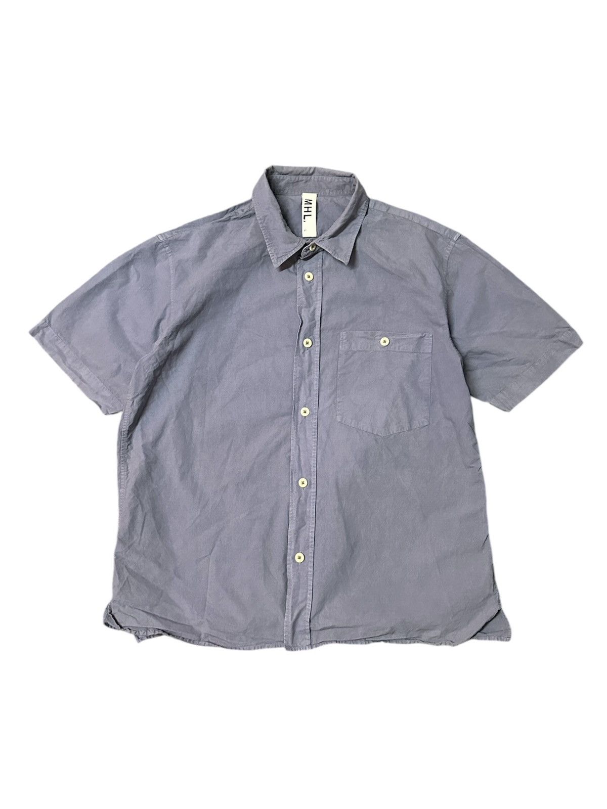 Margaret Howell Margaret Howell Mens Single Pocket Button-up S/L Shirt Size US M / EU 48-50 / 2 - 1 Thumbnail